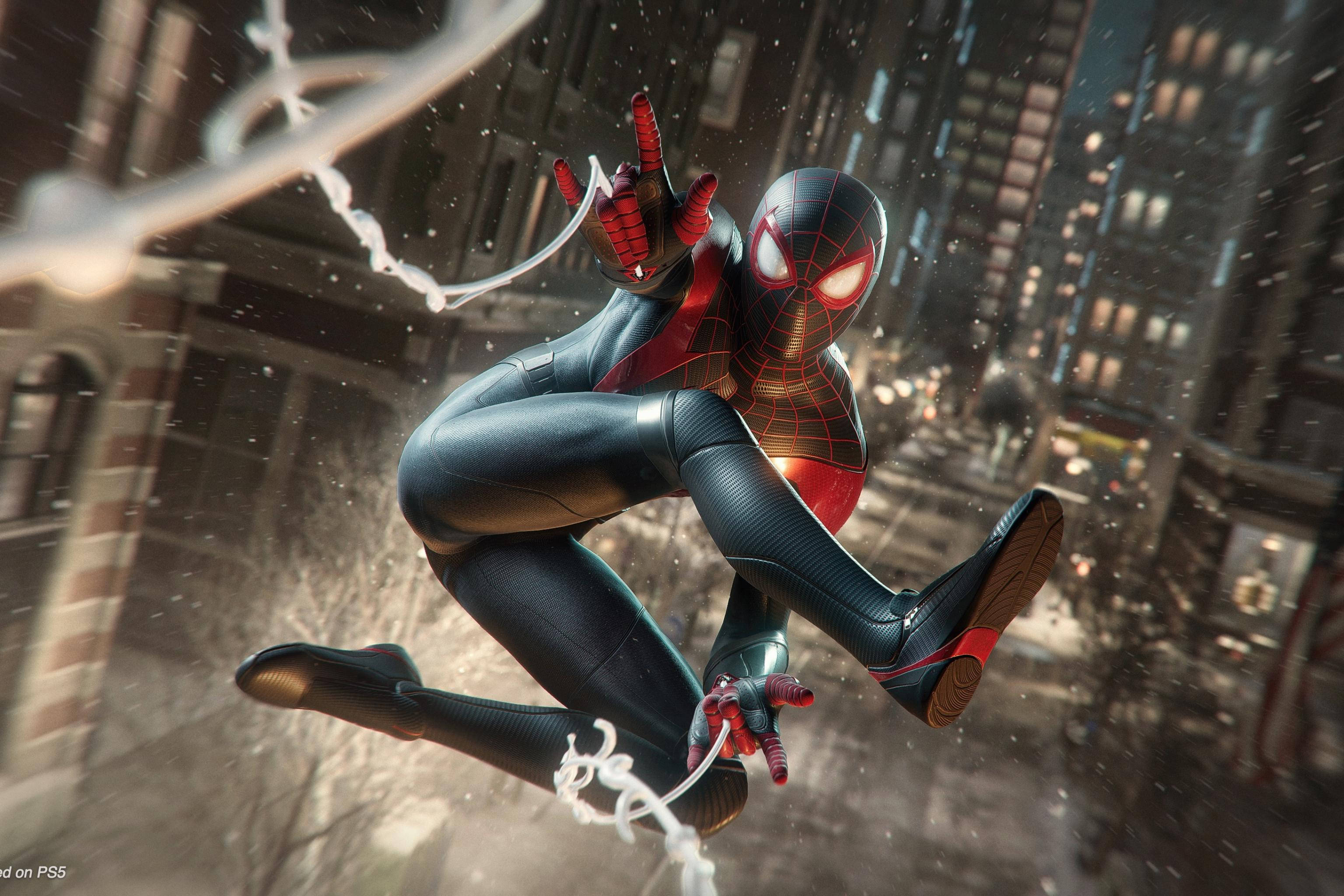 Spider Man Miles Morales PS5 Altında Duvar Kağıdı
