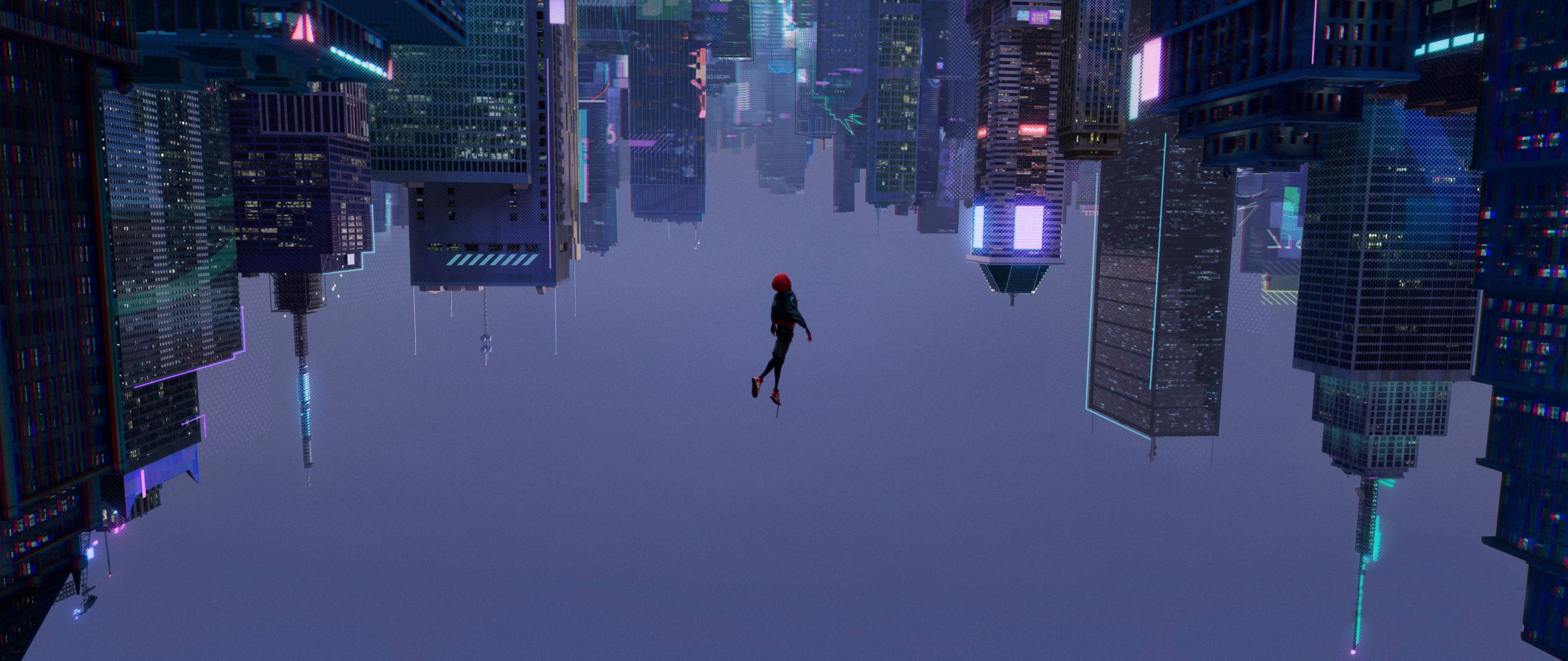 Spiderman Uçuruma Serbest Düşüşte Duvar Kağıdı
