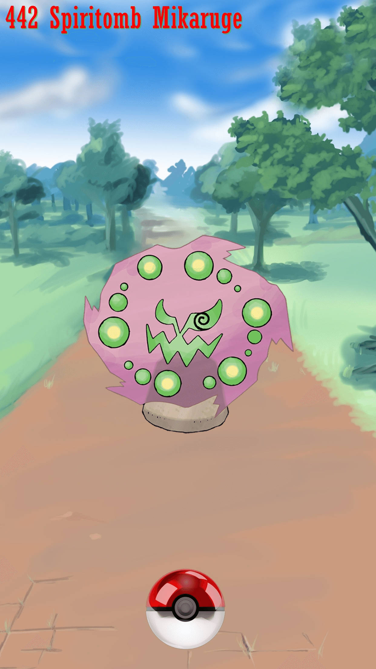 Spiritomb ve Pokeball Duvar Kağıdı
