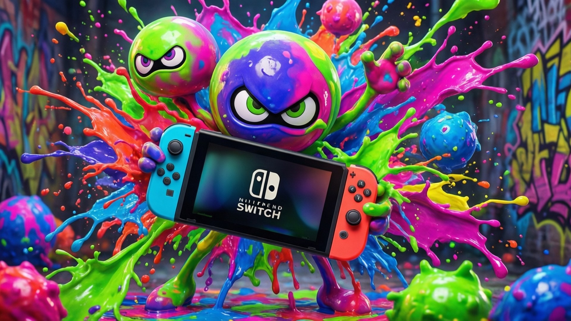 Splatoon Mürekkep Savaşı Duvar Kağıdı