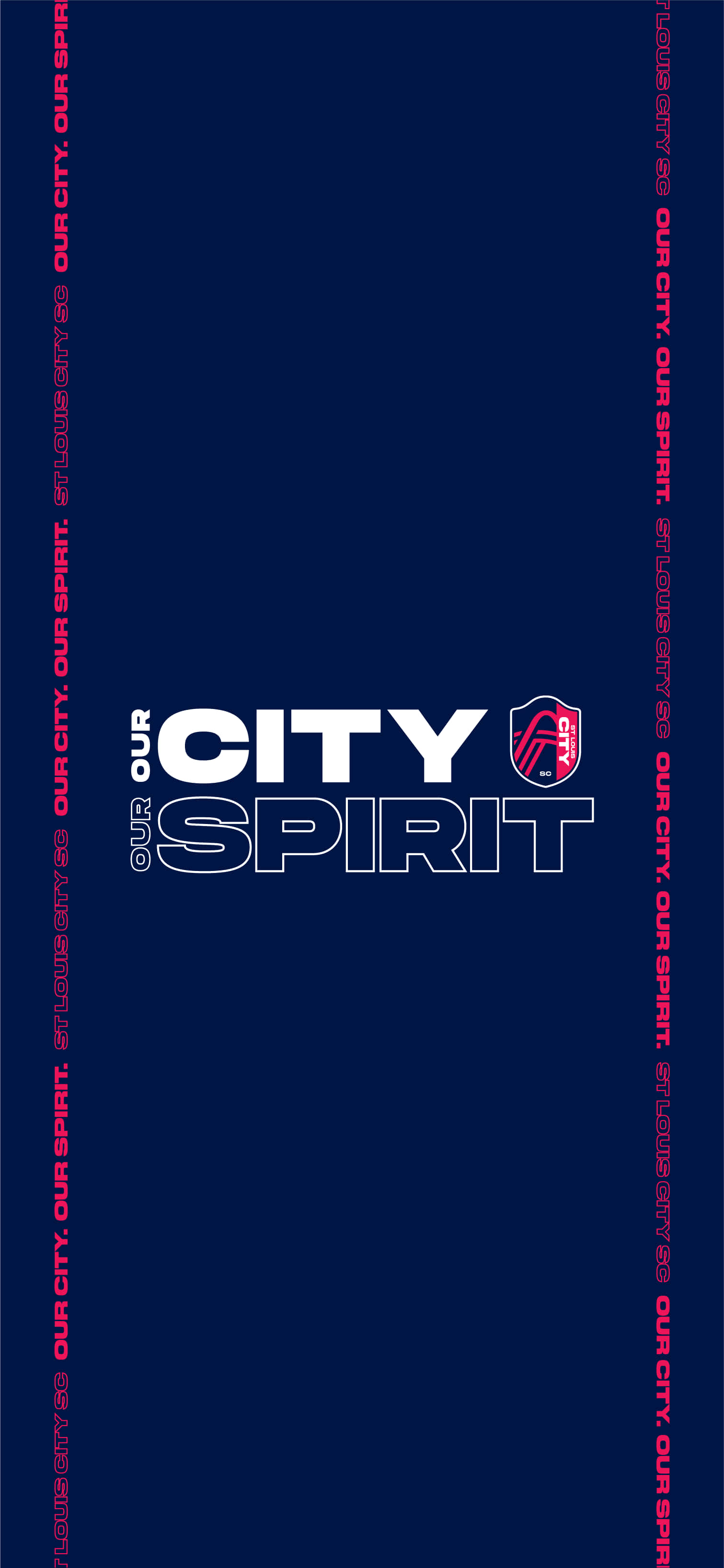 St. Louis City SC Our City Our Spirit Koyu Mavi Duvar Kağıdı