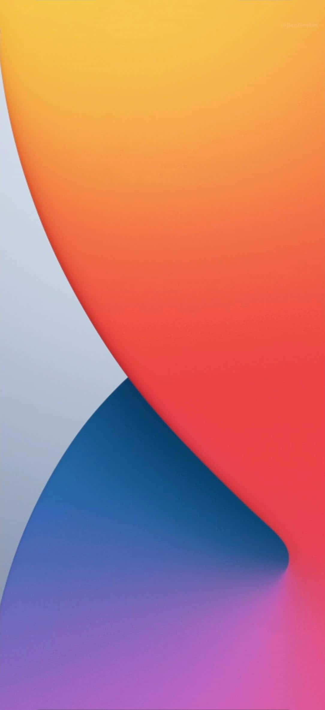 Standart Renkli Soyut iOS 14 Duvar Kağıdı