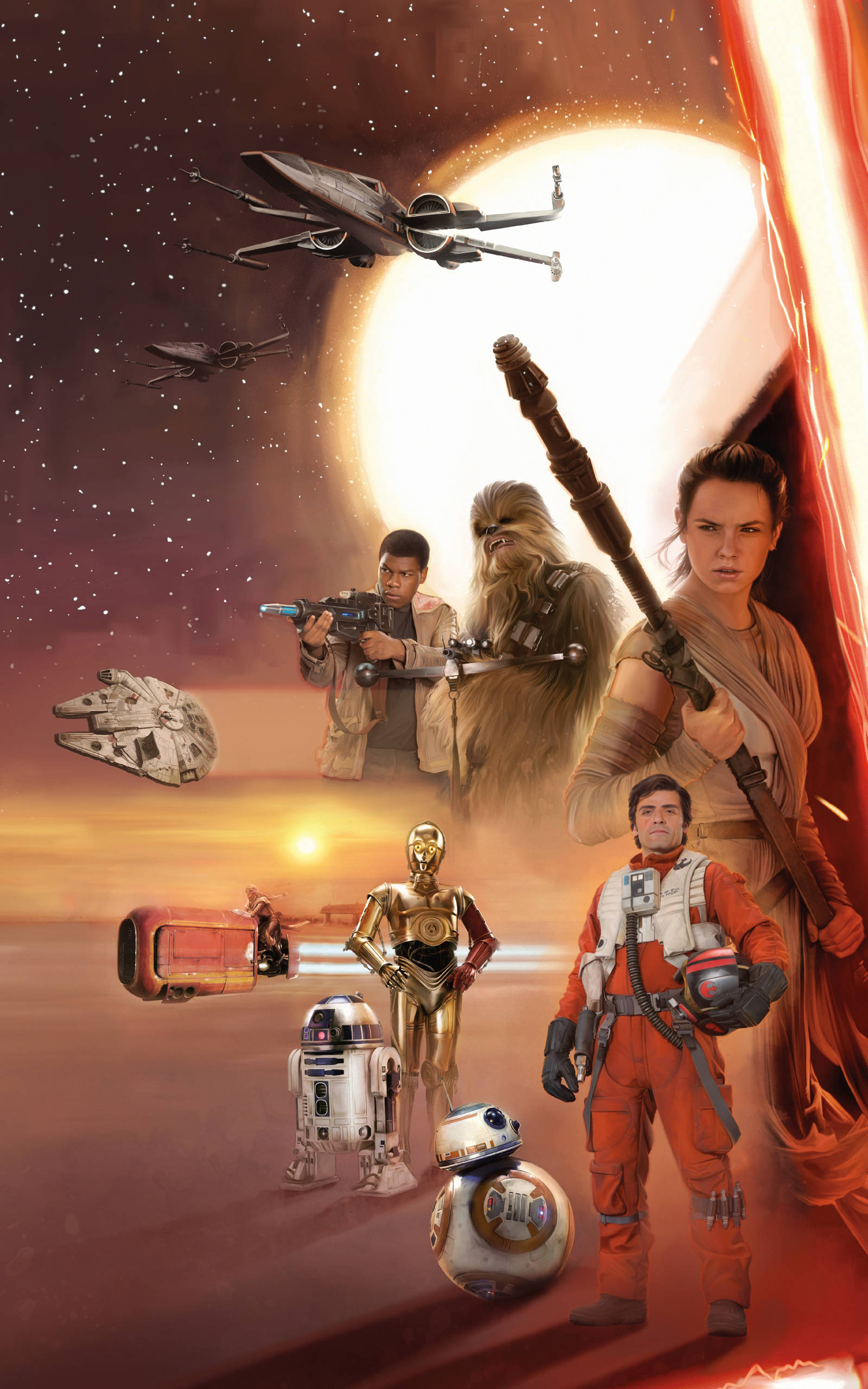 Star Wars Karakterleri Tablet Duvar Kağıdı