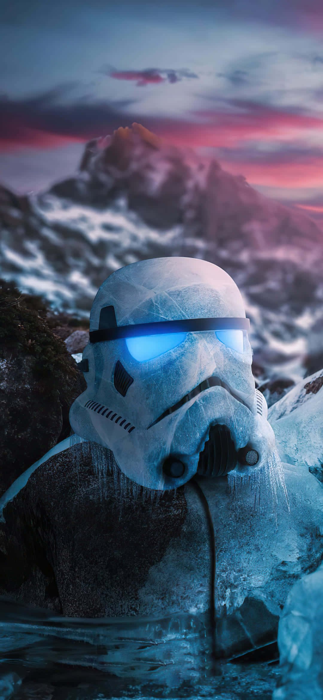 Star Wars Stormtrooper Parlayan Maske Arka Planı Duvar Kağıdı