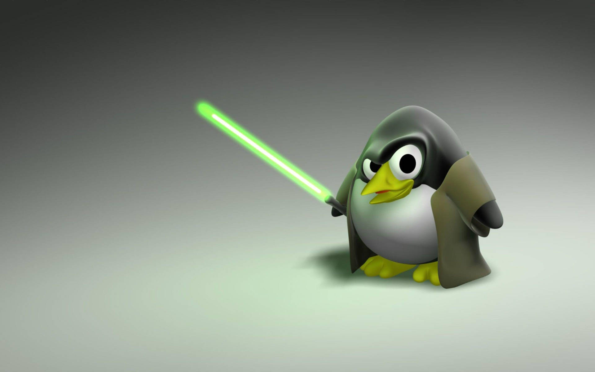 Star Wars Temalı Tux Resmi Linux Masaüstü