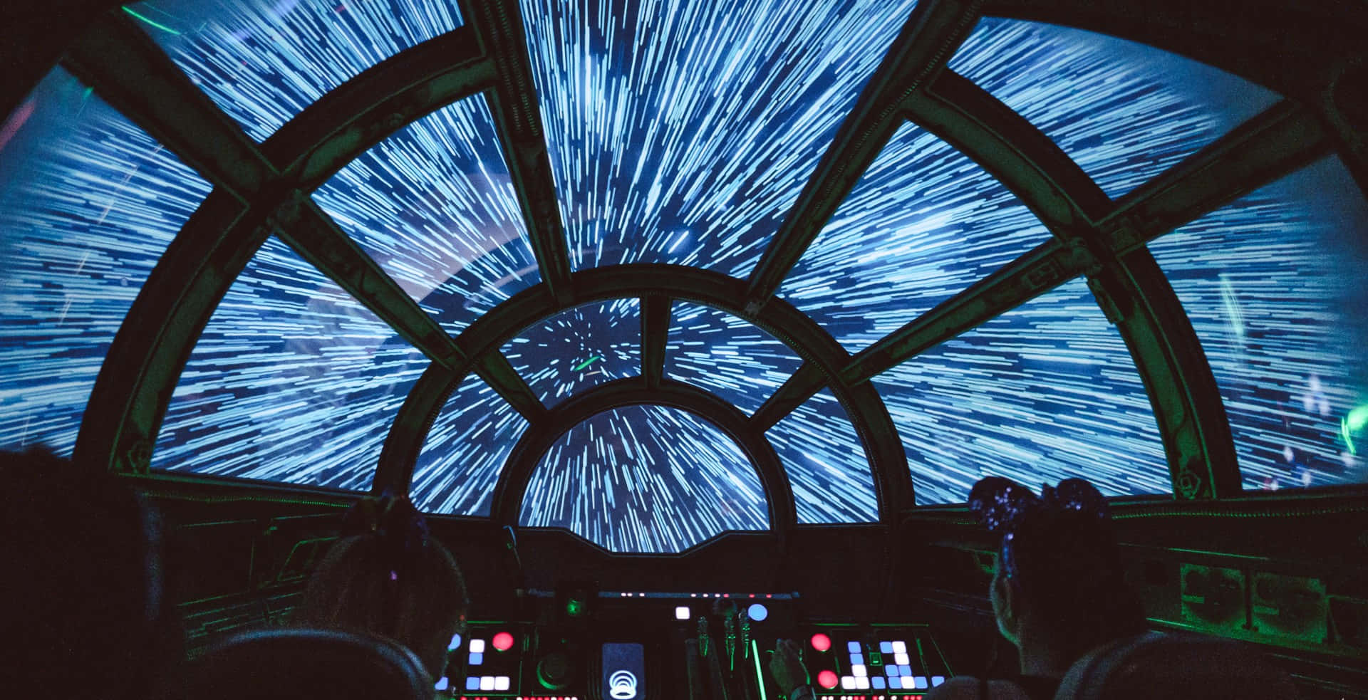 Star Wars Zoom Arka Planı Millennium Falcon Uzayda Seyahat Ediyor Duvar Kağıdı