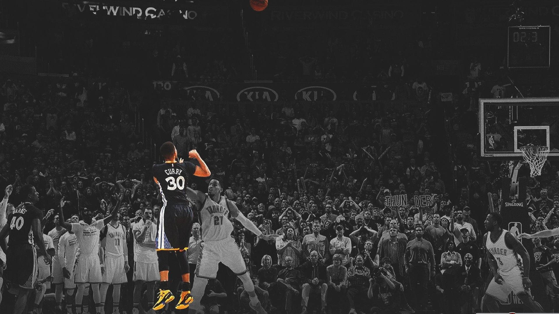 Stephen Curry NBA Masaüstü Soluk Duvar Kağıdı