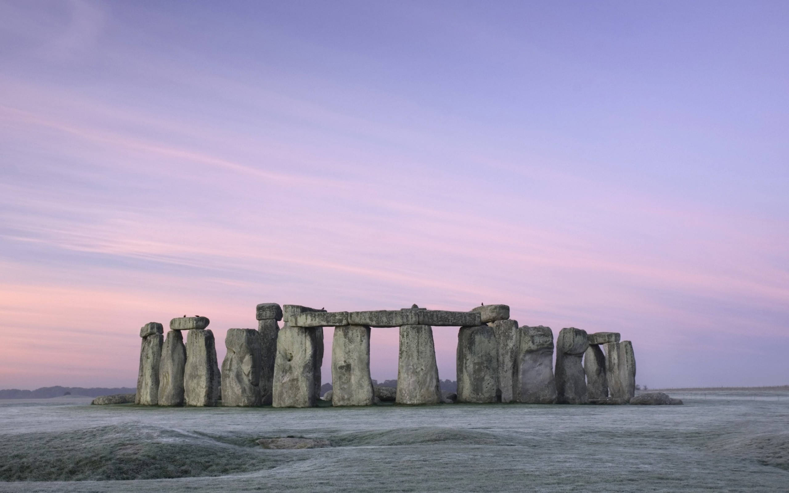 Stonehenge İngiltere'de Kış Duvar Kağıdı