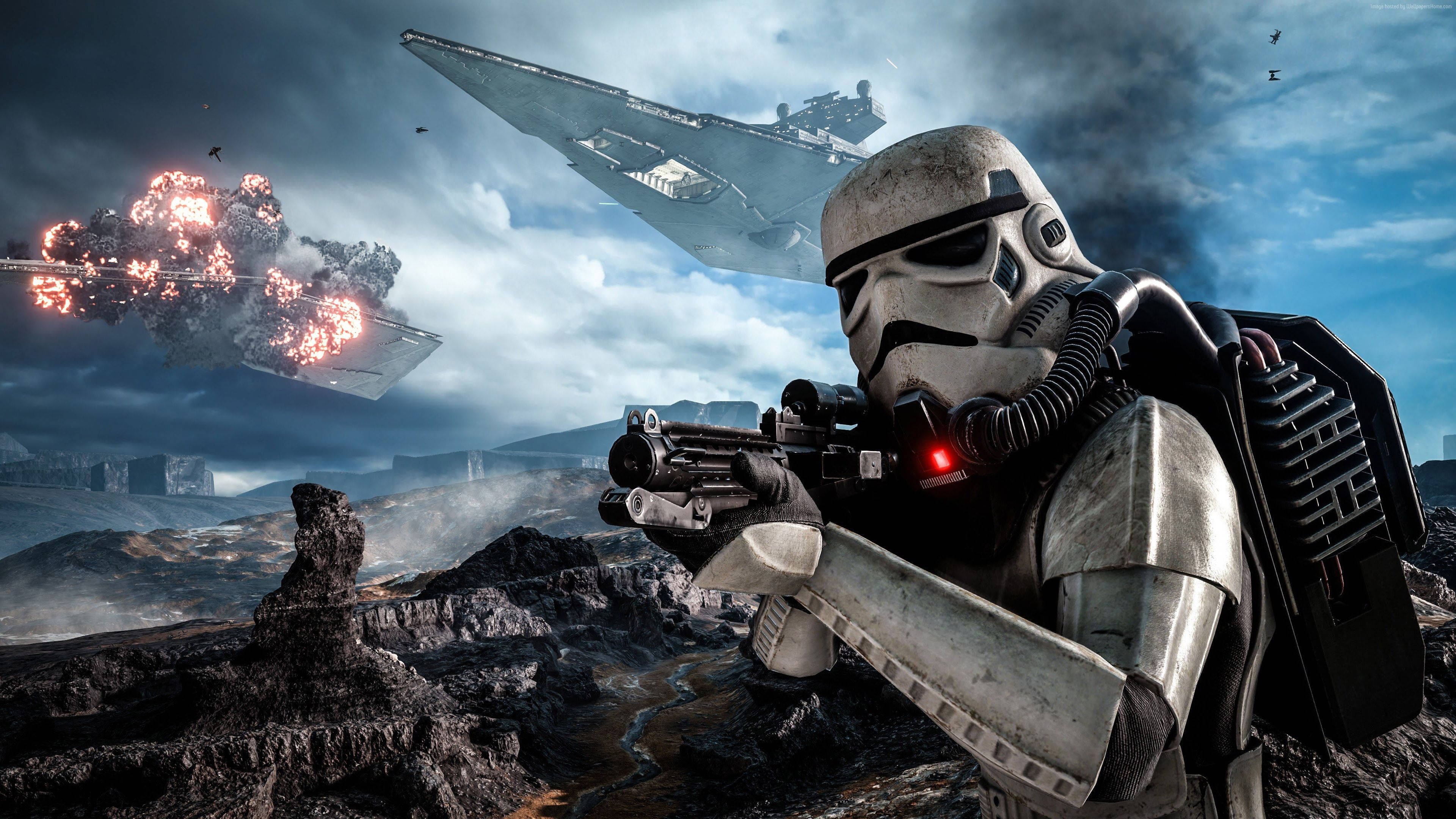 Stormtrooper, Galaktik İmparatorluğu'nu Güçlendiriyor Duvar Kağıdı