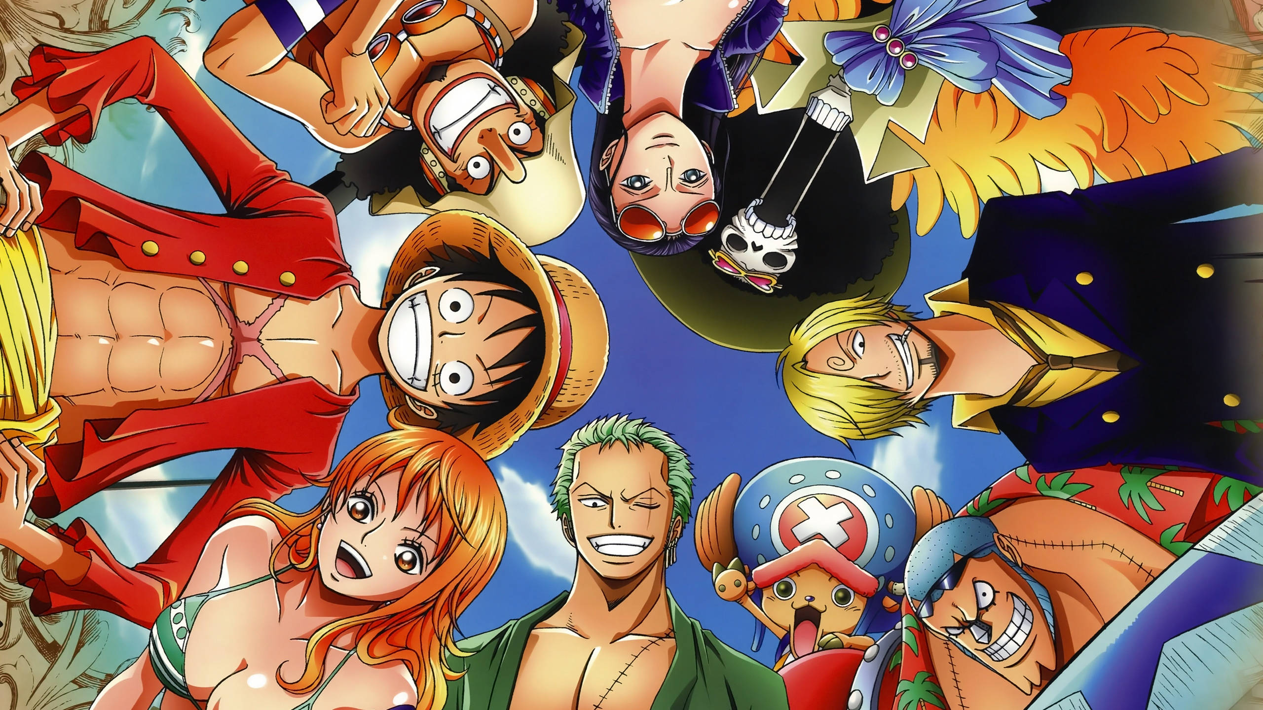 Straw Hats Grubu One Piece Masaüstü Duvar Kağıdı