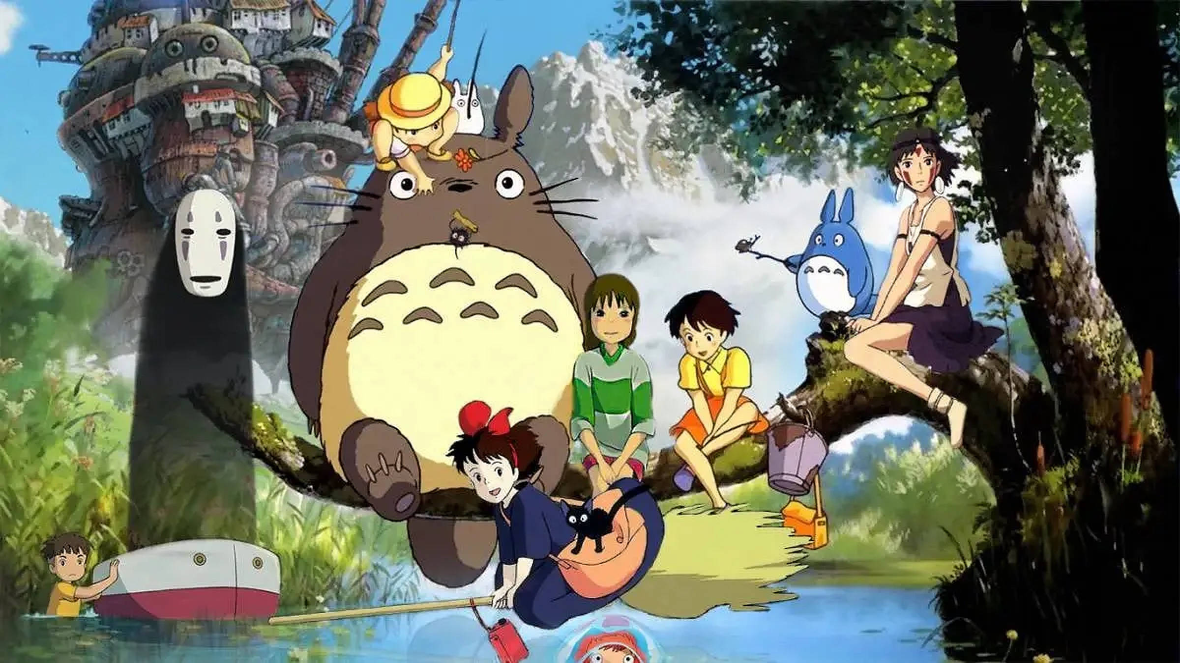 Studio Ghibli Anime Çocuklar Duvar Kağıdı
