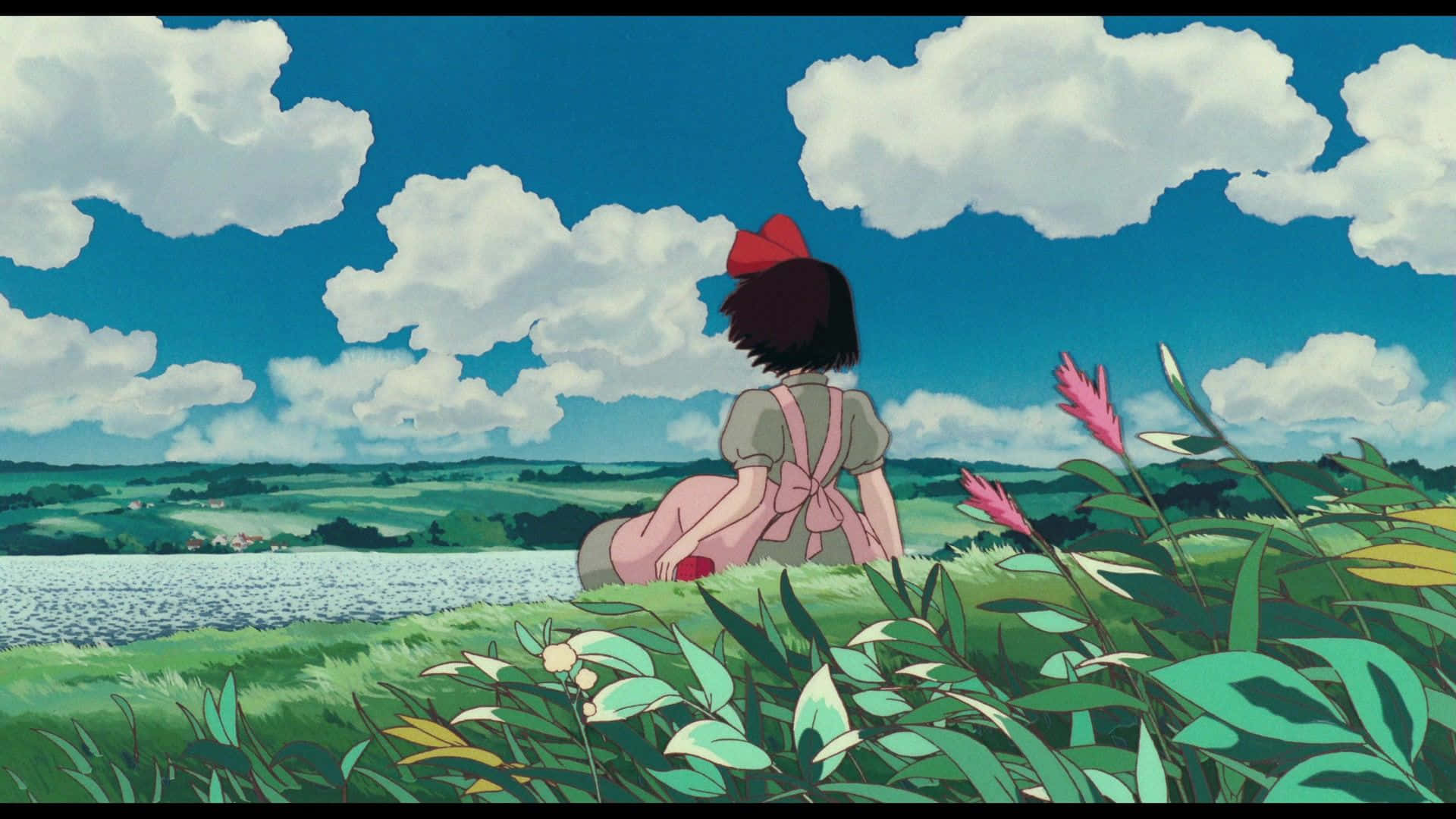 Studio Ghibli Estetik Masaüstü Kiki Duvar Kağıdı