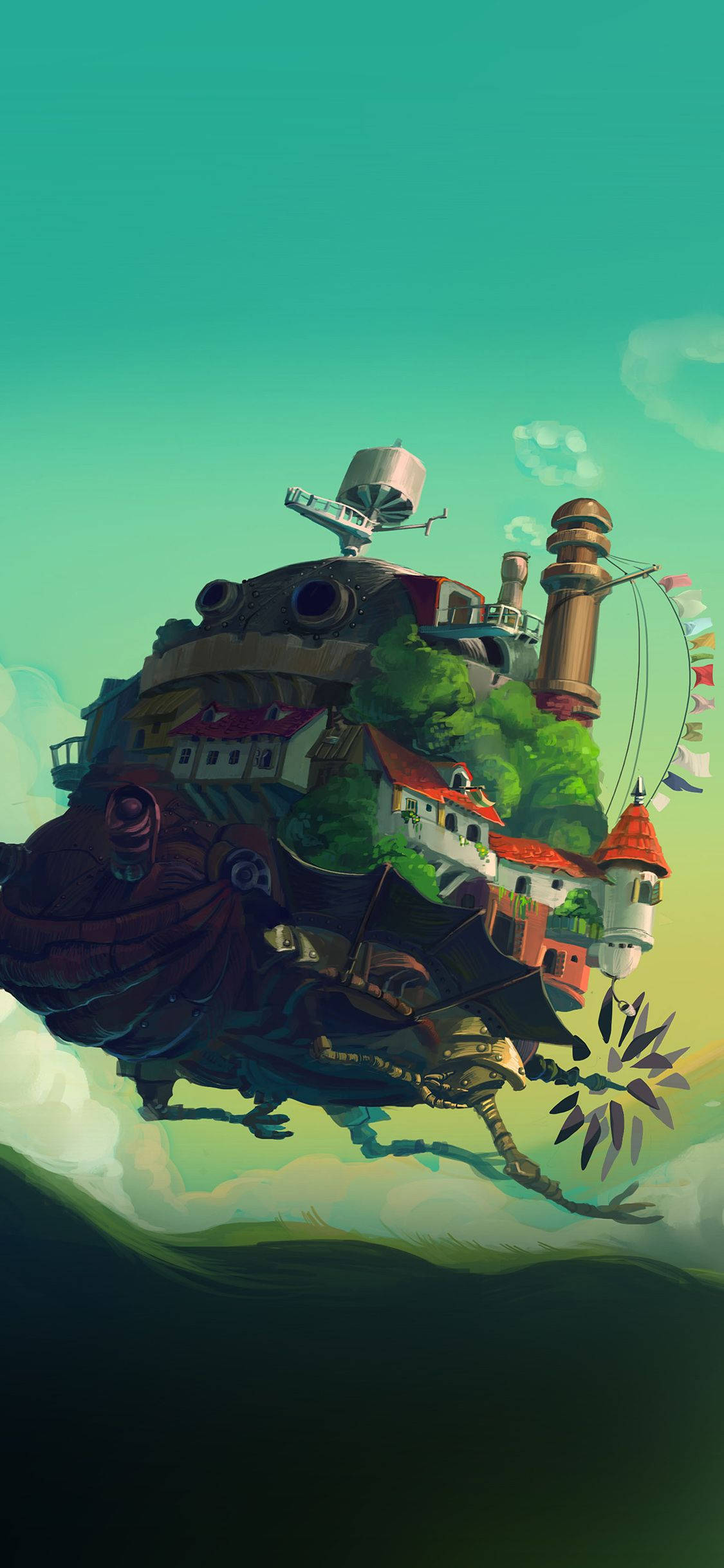 Studio Ghibli iPhone Yürüyen Şato Duvar Kağıdı