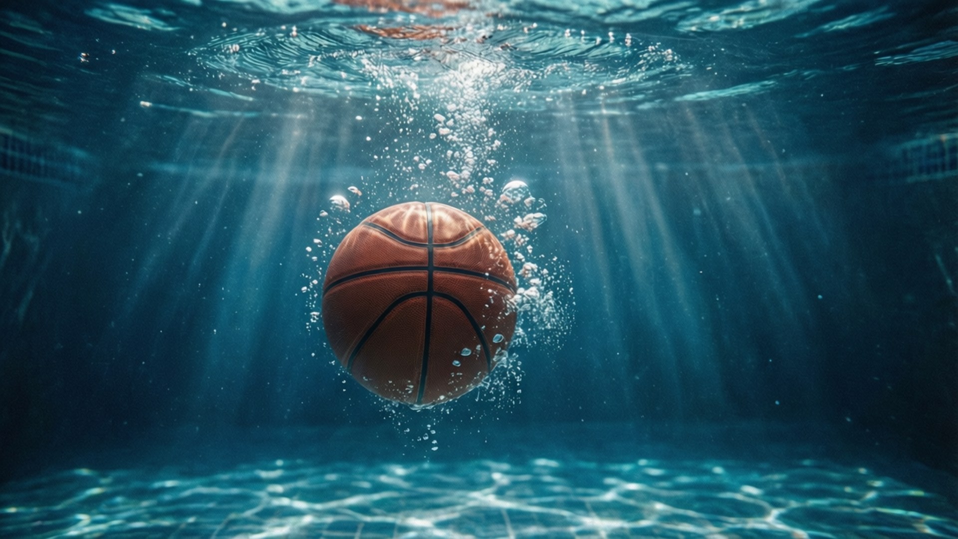 Sualtı Basketbol Çemberi Duvar Kağıdı
