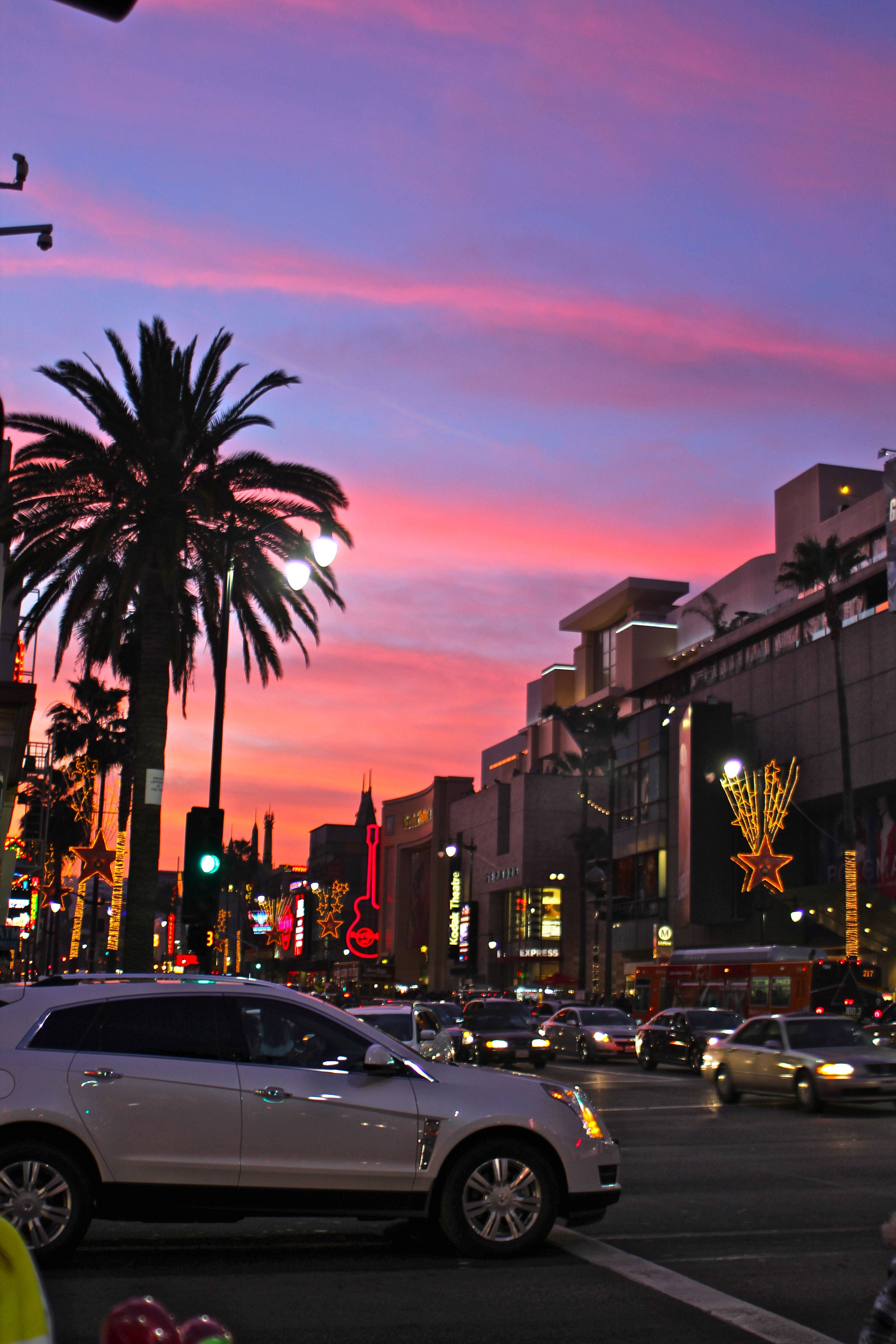 Sunset Boulevard Şehir Merkezi Duvar Kağıdı
