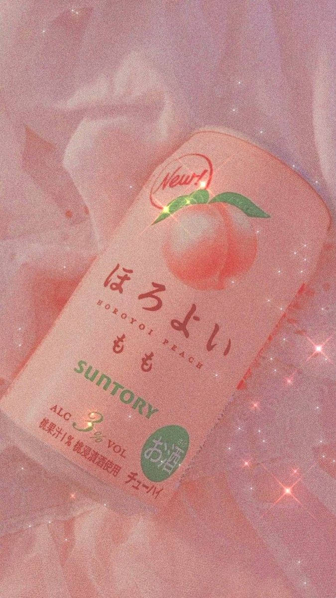Suntory Şeftali Yumuşak Estetik Duvar Kağıdı
