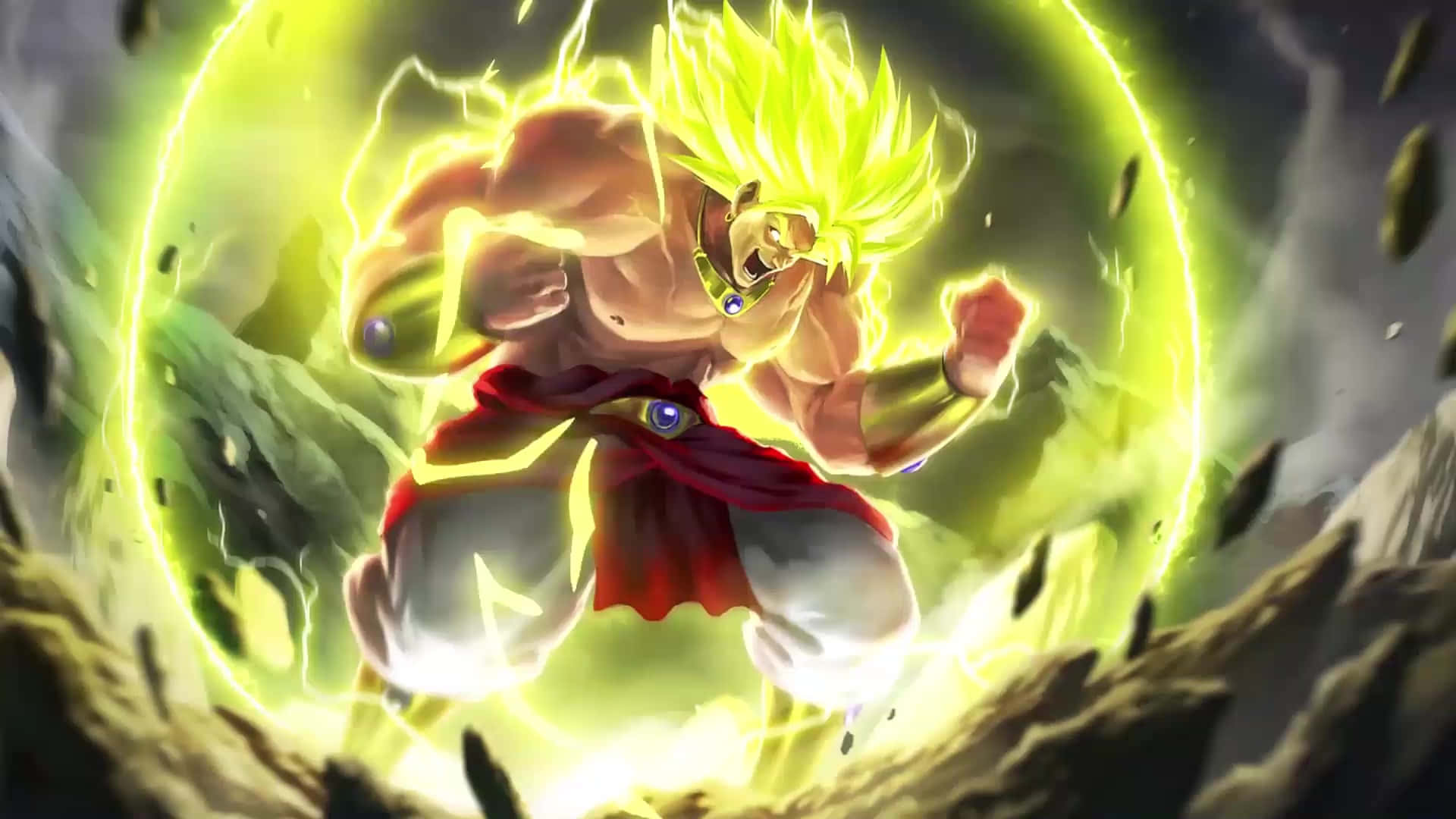 Süper Saiyan Broly ile Goku arasındaki destansı savaşa tanık olun: Dragon Ball Super: Broly! Duvar Kağıdı