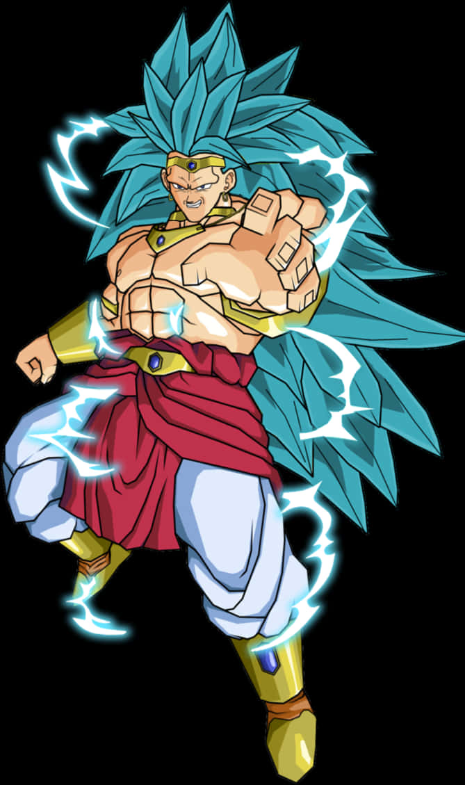 Süper Saiyan Mavi Broly Güçleniyor Duvar Kağıdı
