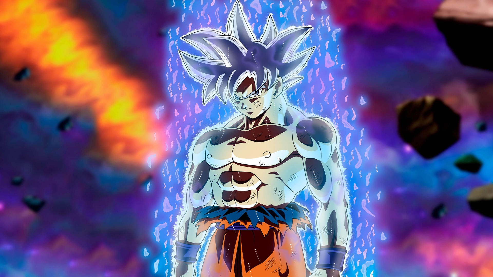 Süper Saiyan Tanrısı Goku DBZ 4K duvar kağıdı — Dragon ball z GIF Duvar Kağıdı