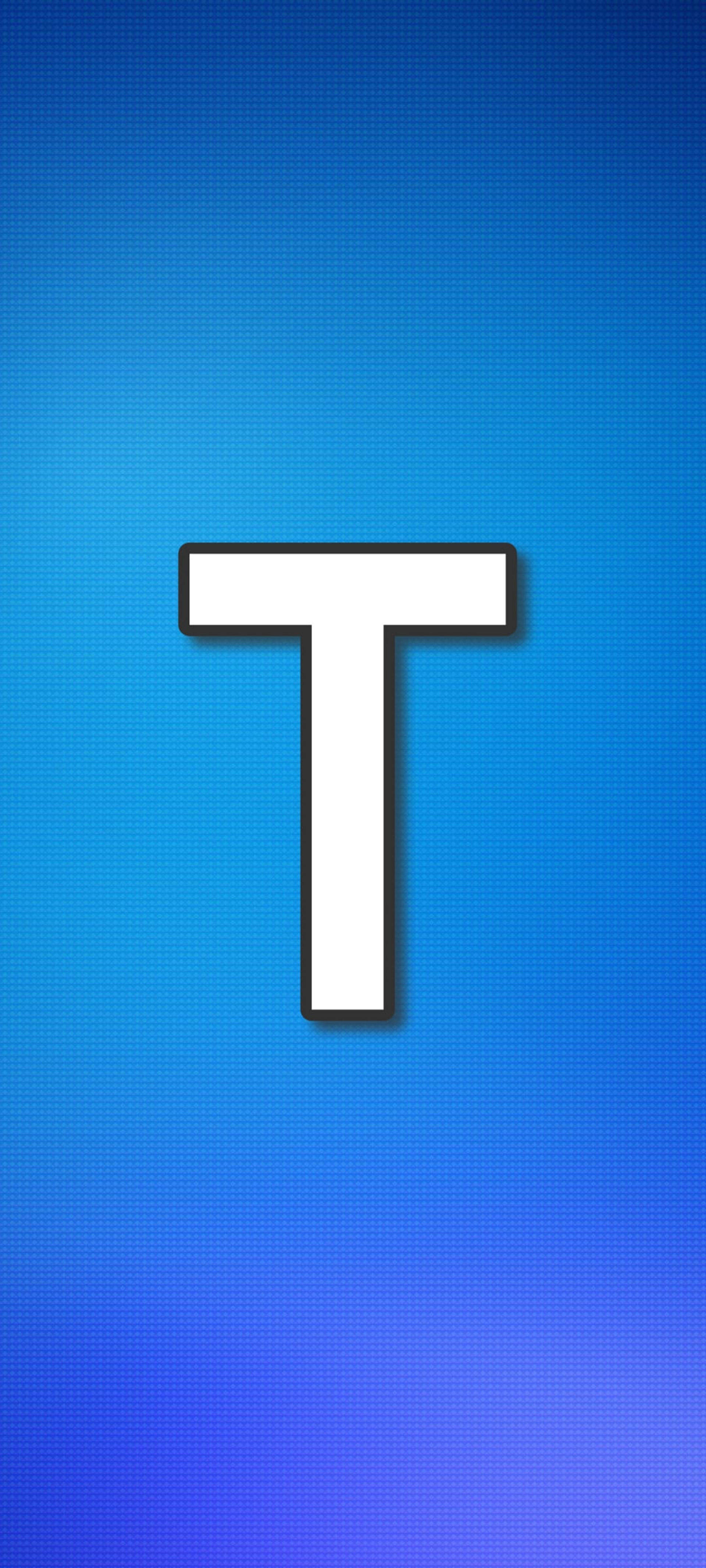 T Harfi Izgara Deseni Duvar Kağıdı