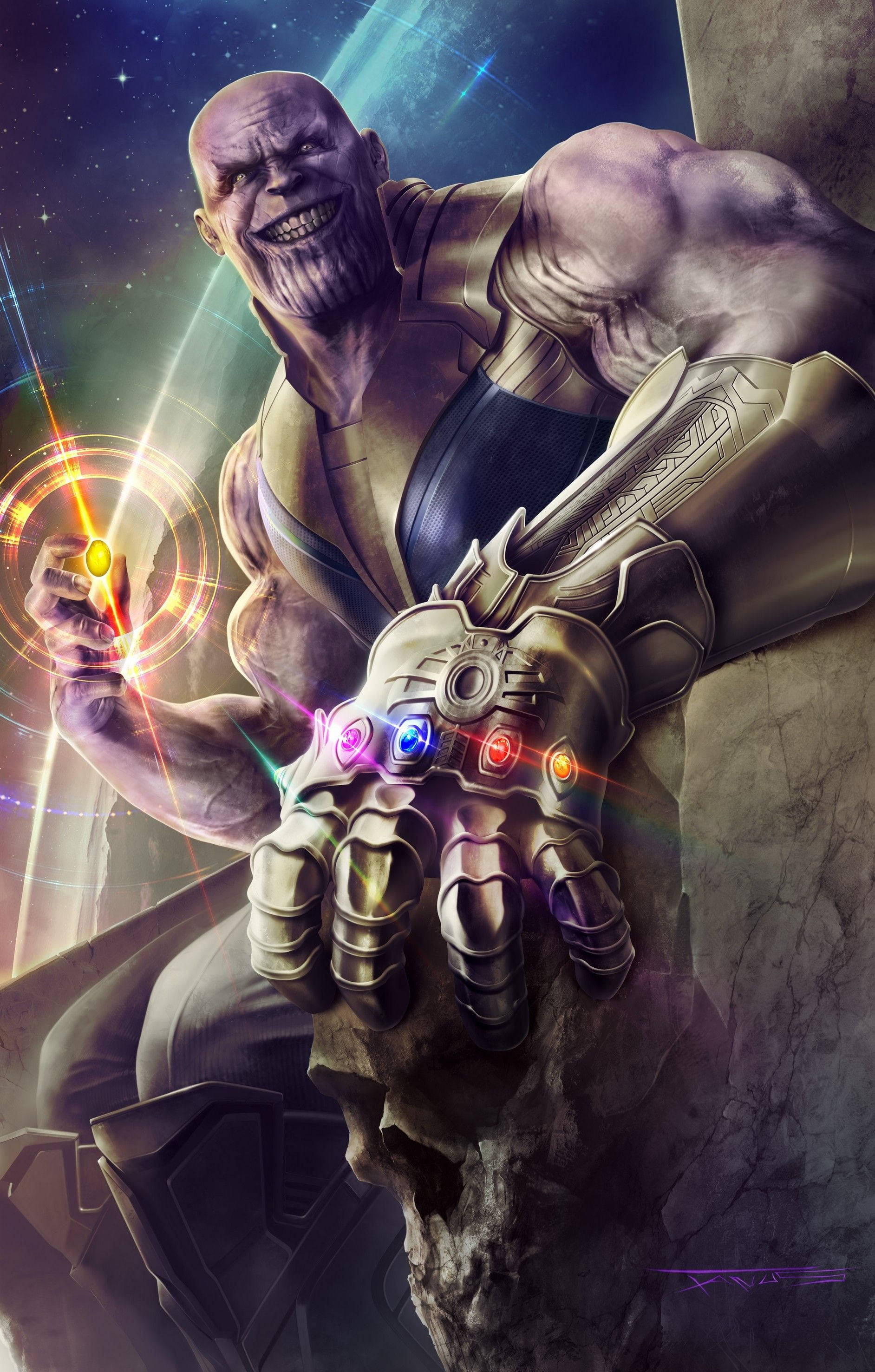 Tahtında Oturan Thanos HD Duvar Kağıdı