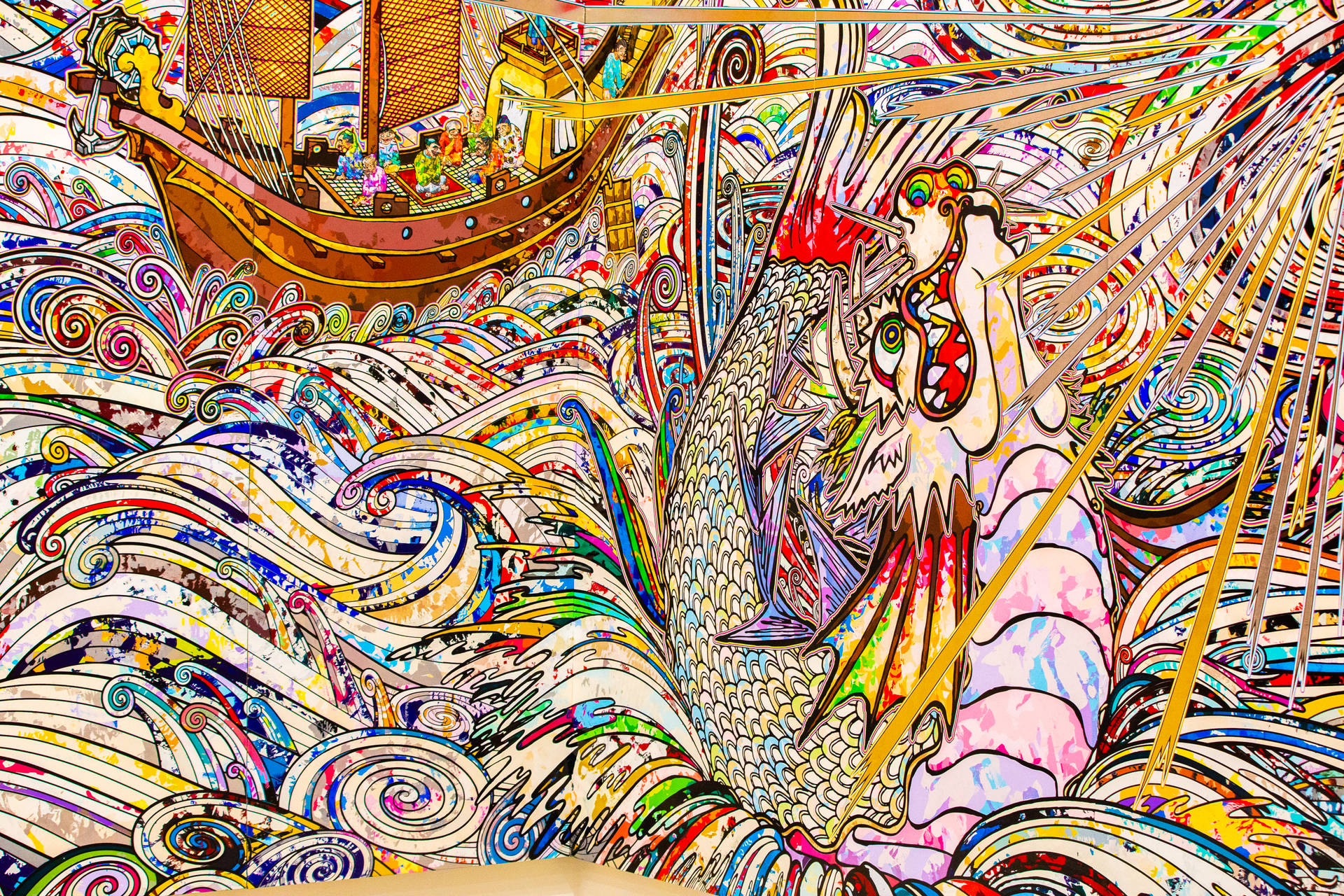 Takashi Murakami 4K Deniz Kızı — Deniz kızı Duvar Kağıdı