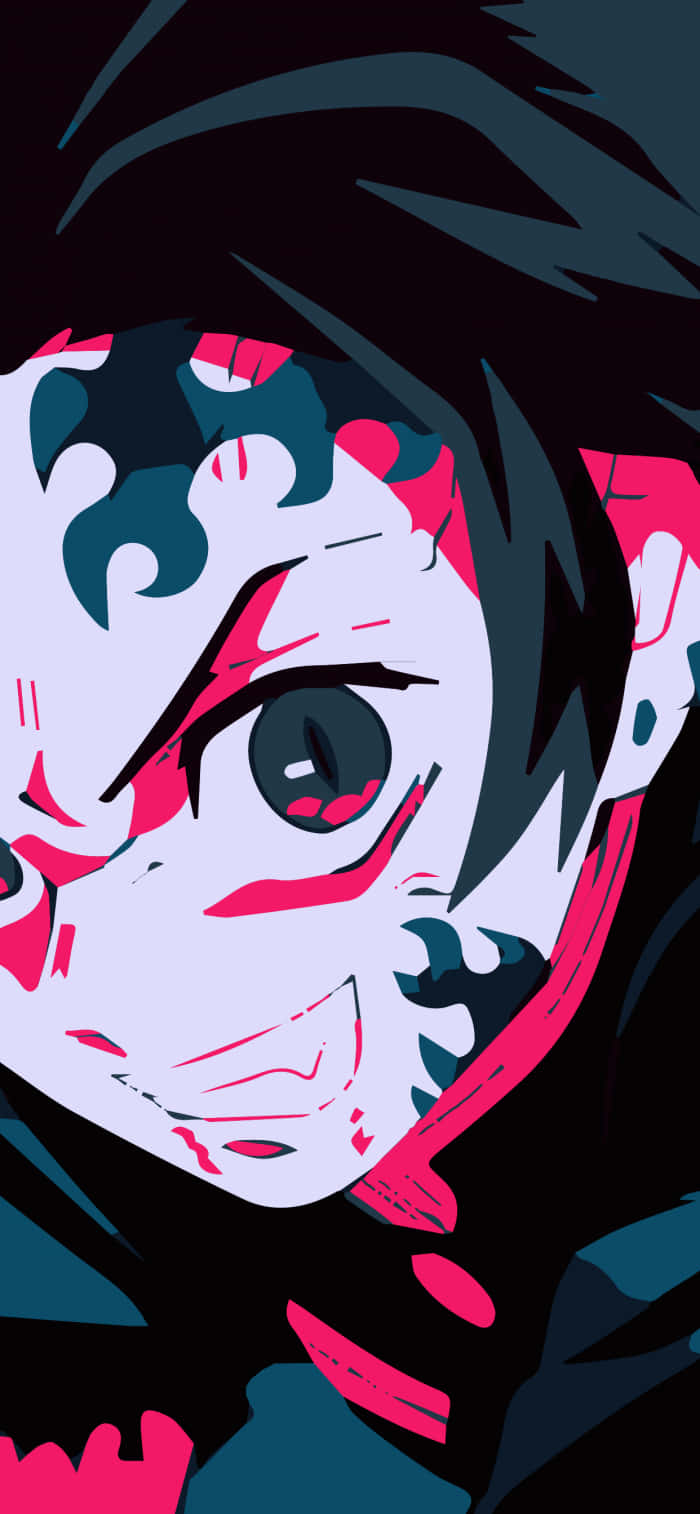 Tanjiro Yakın Çekim Demon Slayer iPad Duvar Kağıdı