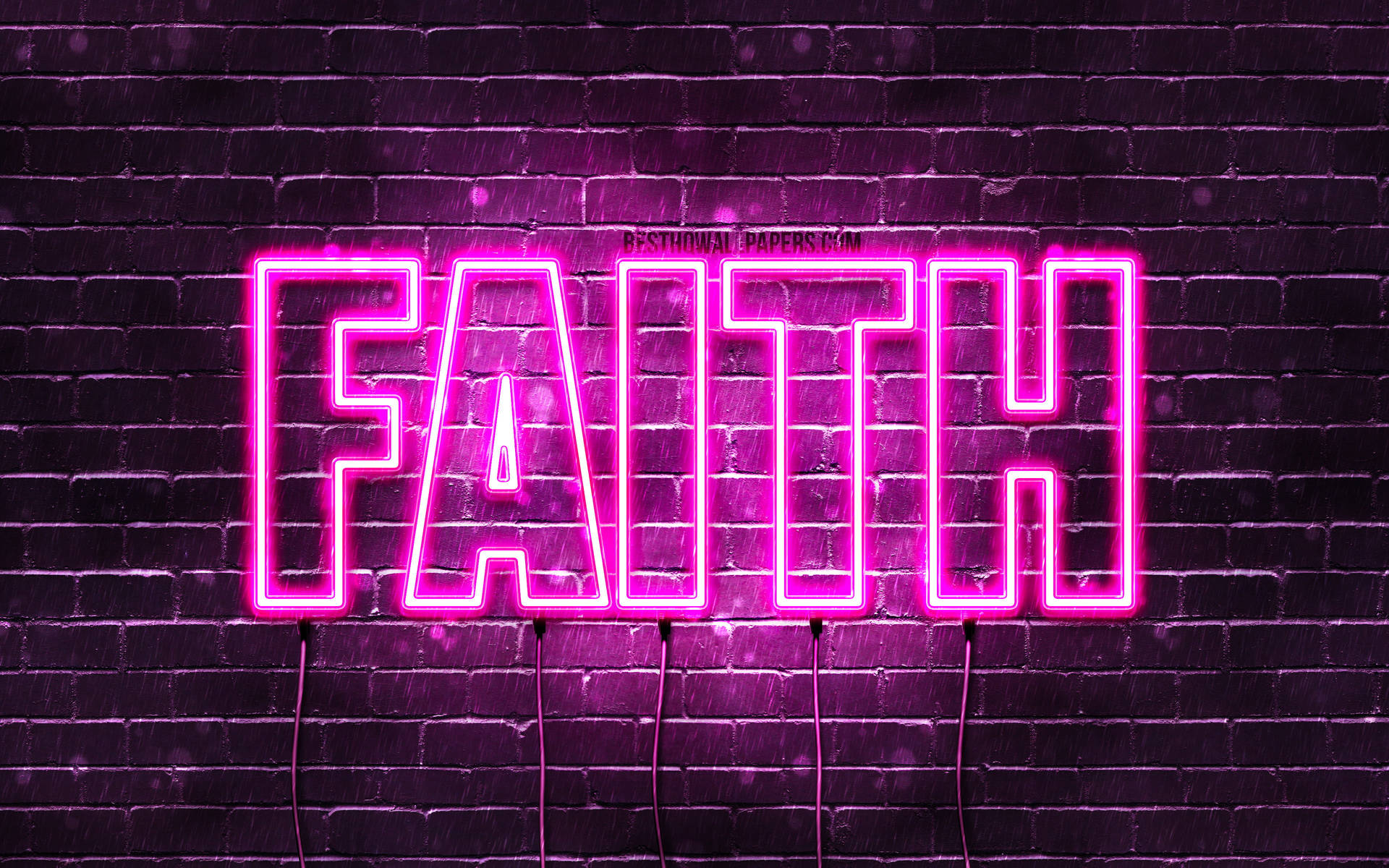 Tanrı'ya İnanç Mor Neon — Pembe estetik GIF Duvar Kağıdı