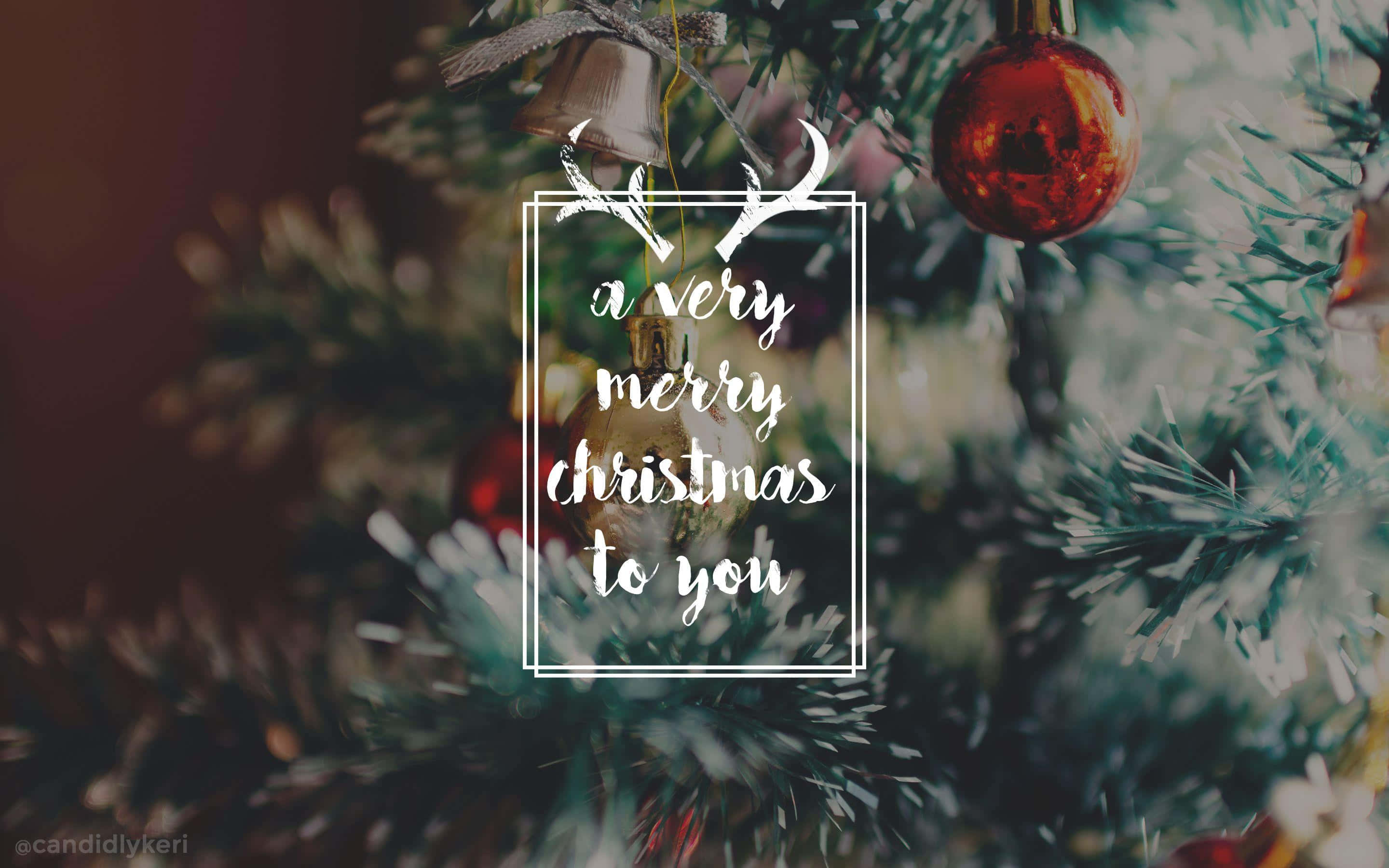 Tatil ruhuna bürünün ve güzel bir Noel estetiğinin tadını çıkarın Duvar Kağıdı