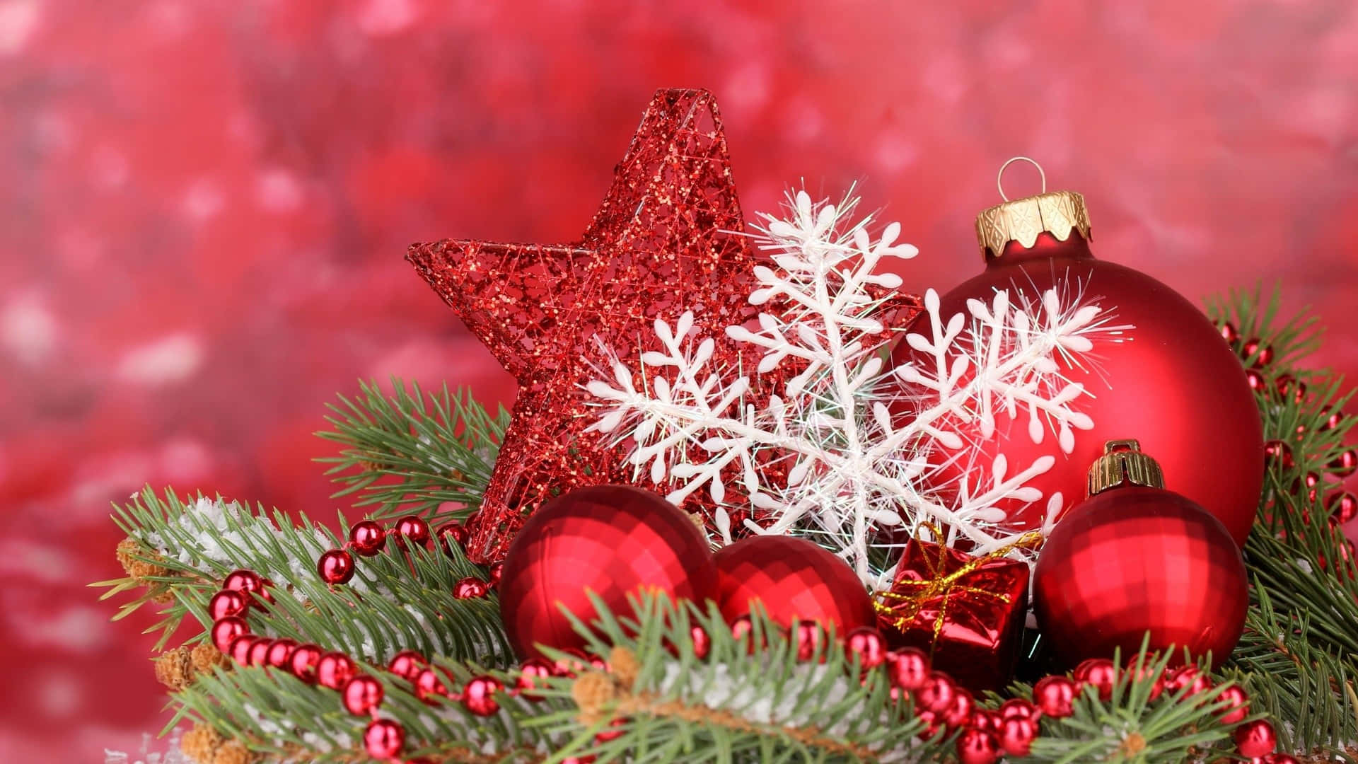 Tatil Ruhunu Yansıtan Şenlikli Bir Noel Masaüstü Duvar Kağıdı