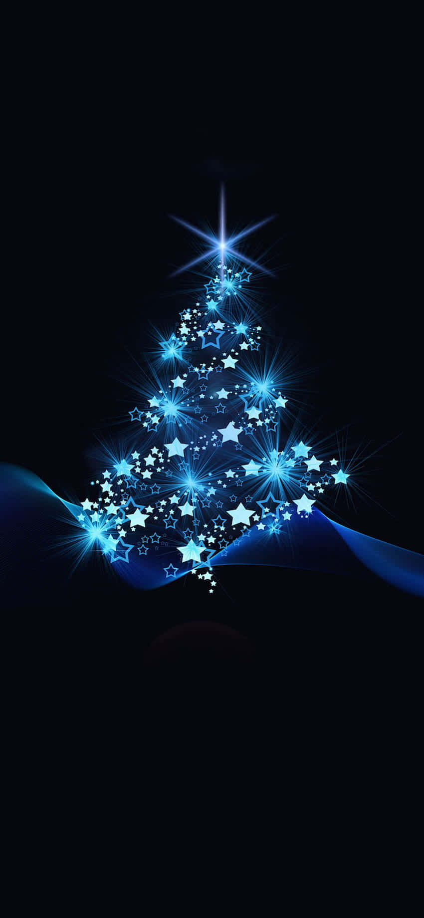 Tatil Sezonuna Hazır Sevimli Bir Noel Ağacı Duvar Kağıdı