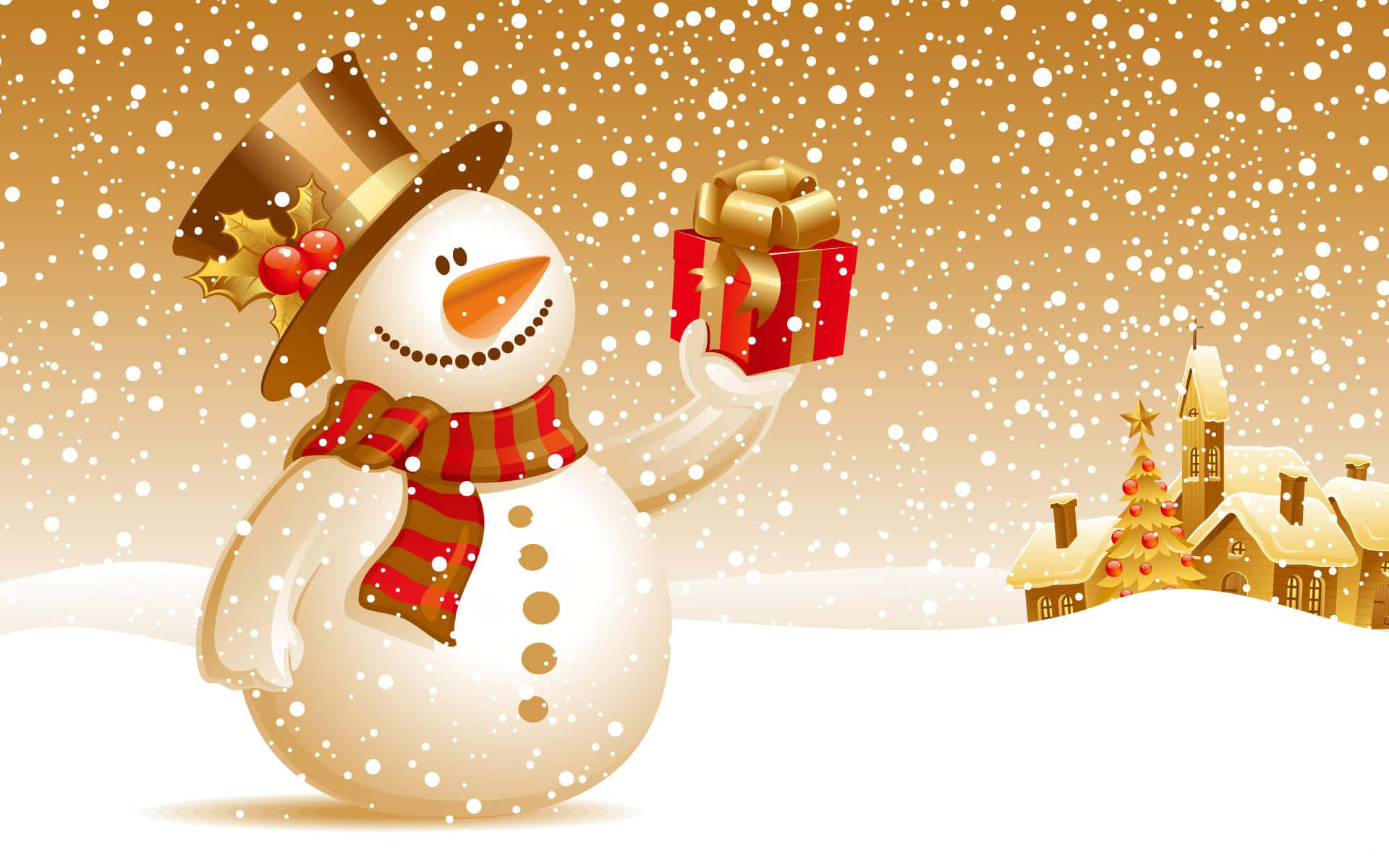Tatil Sezonunu Sevimli Bir Noel ile Kutlayın Duvar Kağıdı