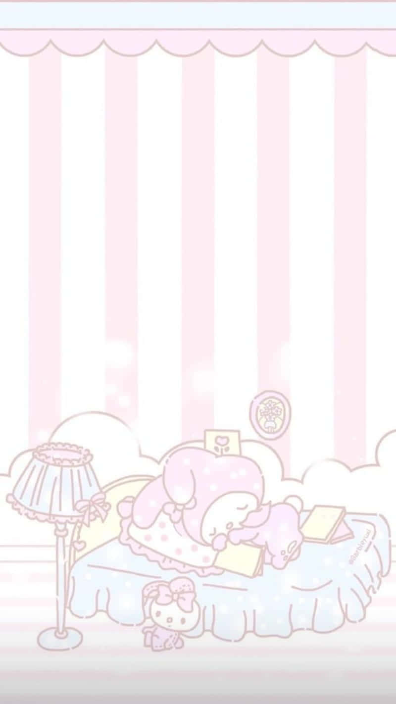 Tatlı My Melody Uyuyor Duvar Kağıdı