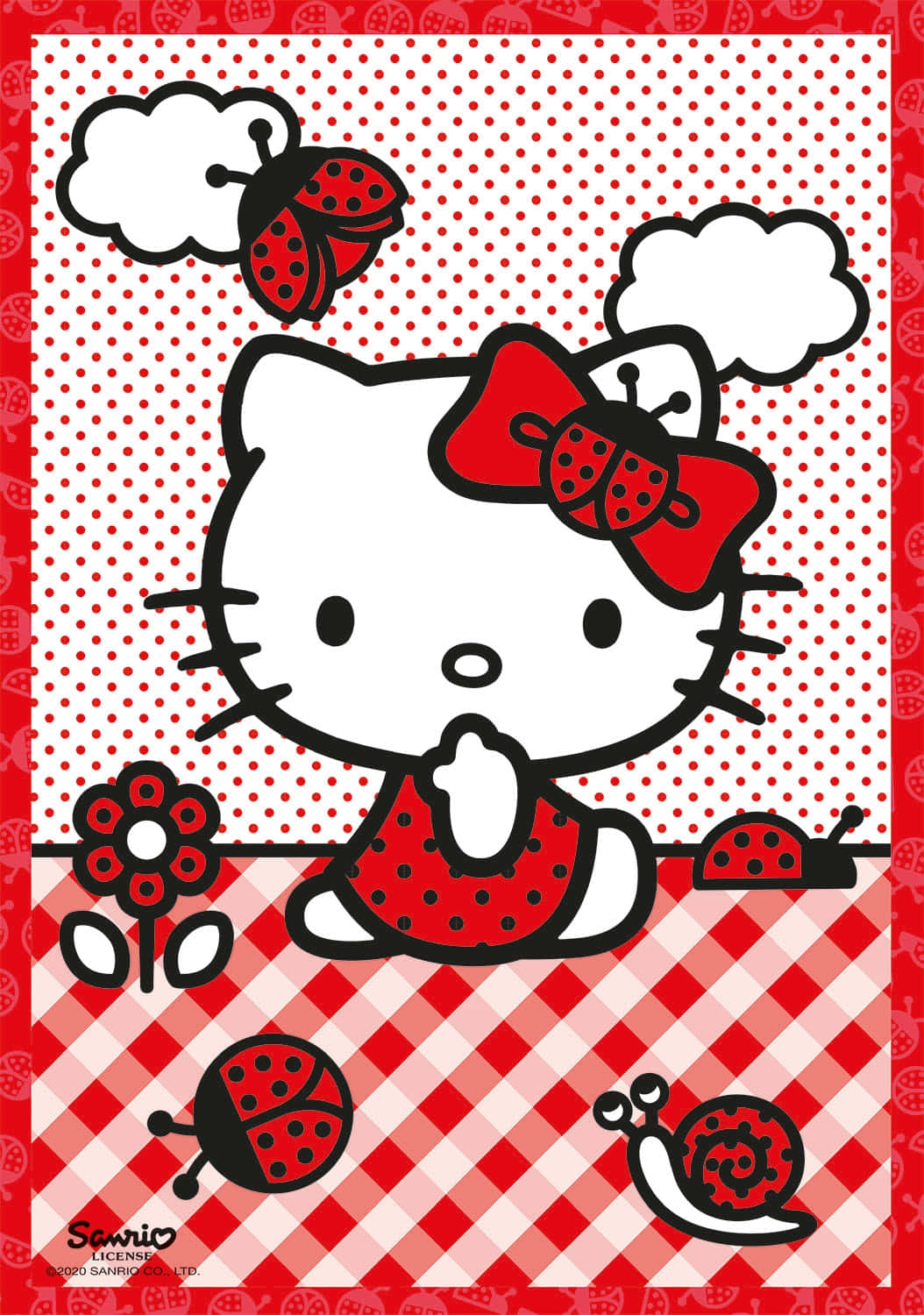 Tatlı ve Sevimli Hello Kitty Duvar Kağıdı