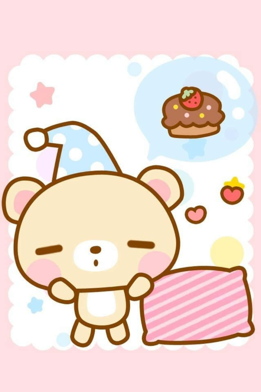 Tatlı ve Neşeli Bir Kawaii Dünyası Duvar Kağıdı
