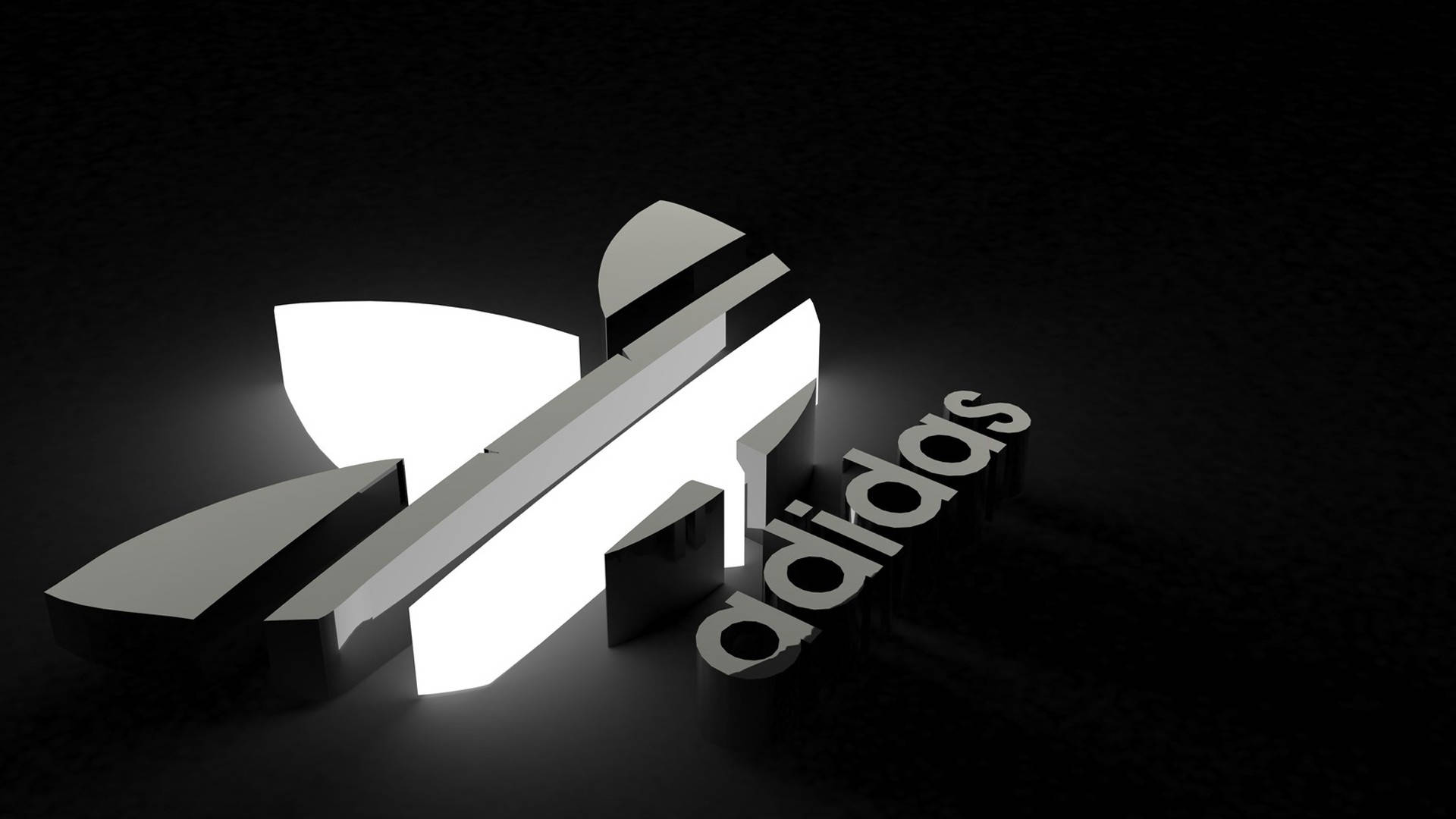 Tek Renkli Adidas Marka Logosu Duvar Kağıdı