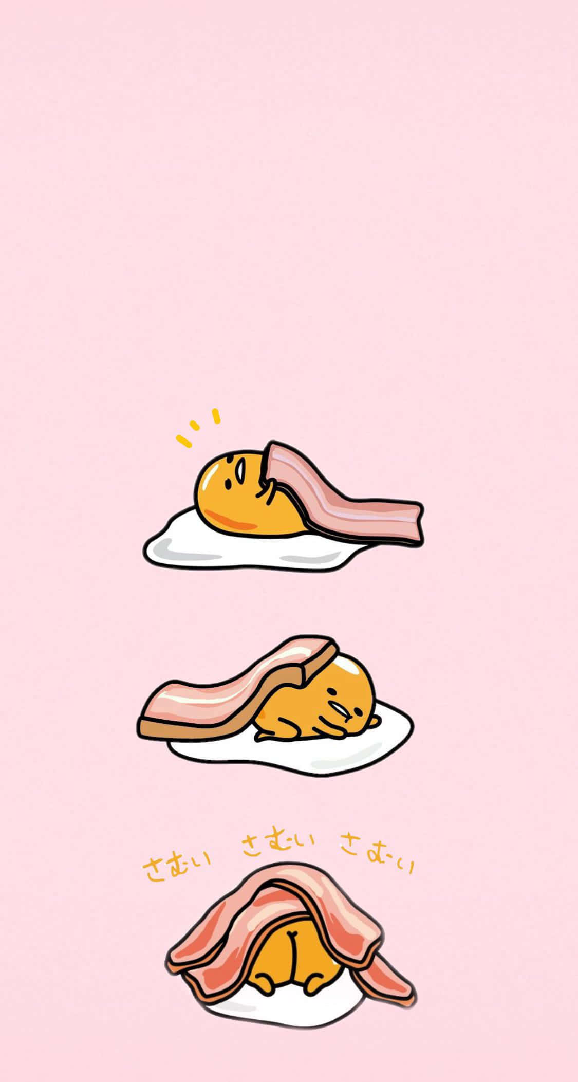 Teknoloji oyununuzu Gudetama Telefon ile yükseltin Duvar Kağıdı
