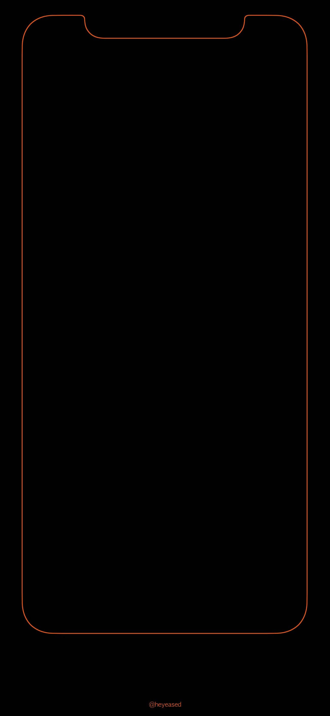 Telefon Ekranı Çizgi Grafiği Zifiri Siyah Duvar Kağıdı