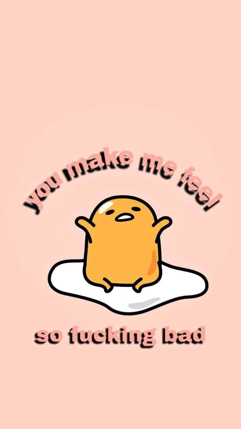 Tembel bir gün için Gudetama Telefonu ile hazır olun Duvar Kağıdı