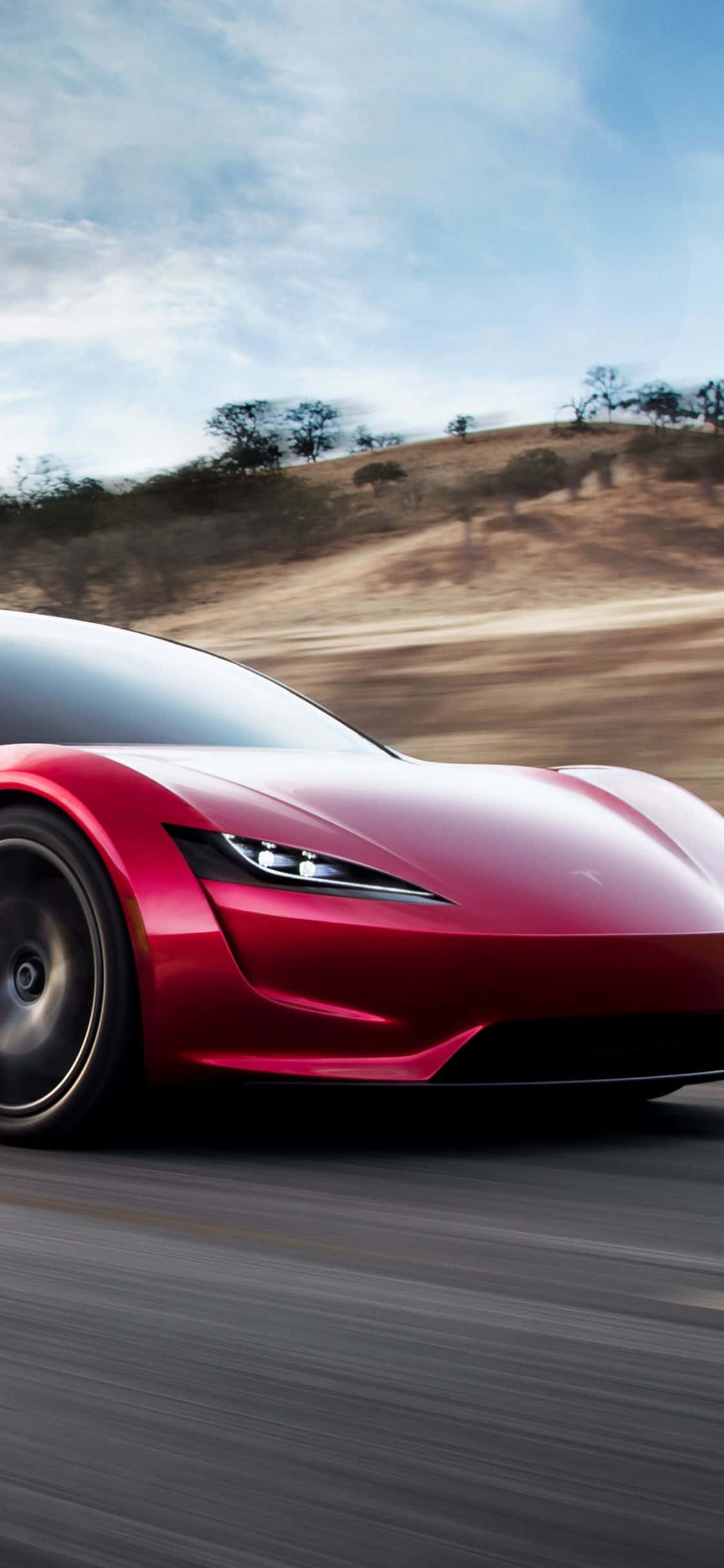 Tesla Roadster 3D iPhone Duvar Kağıdı