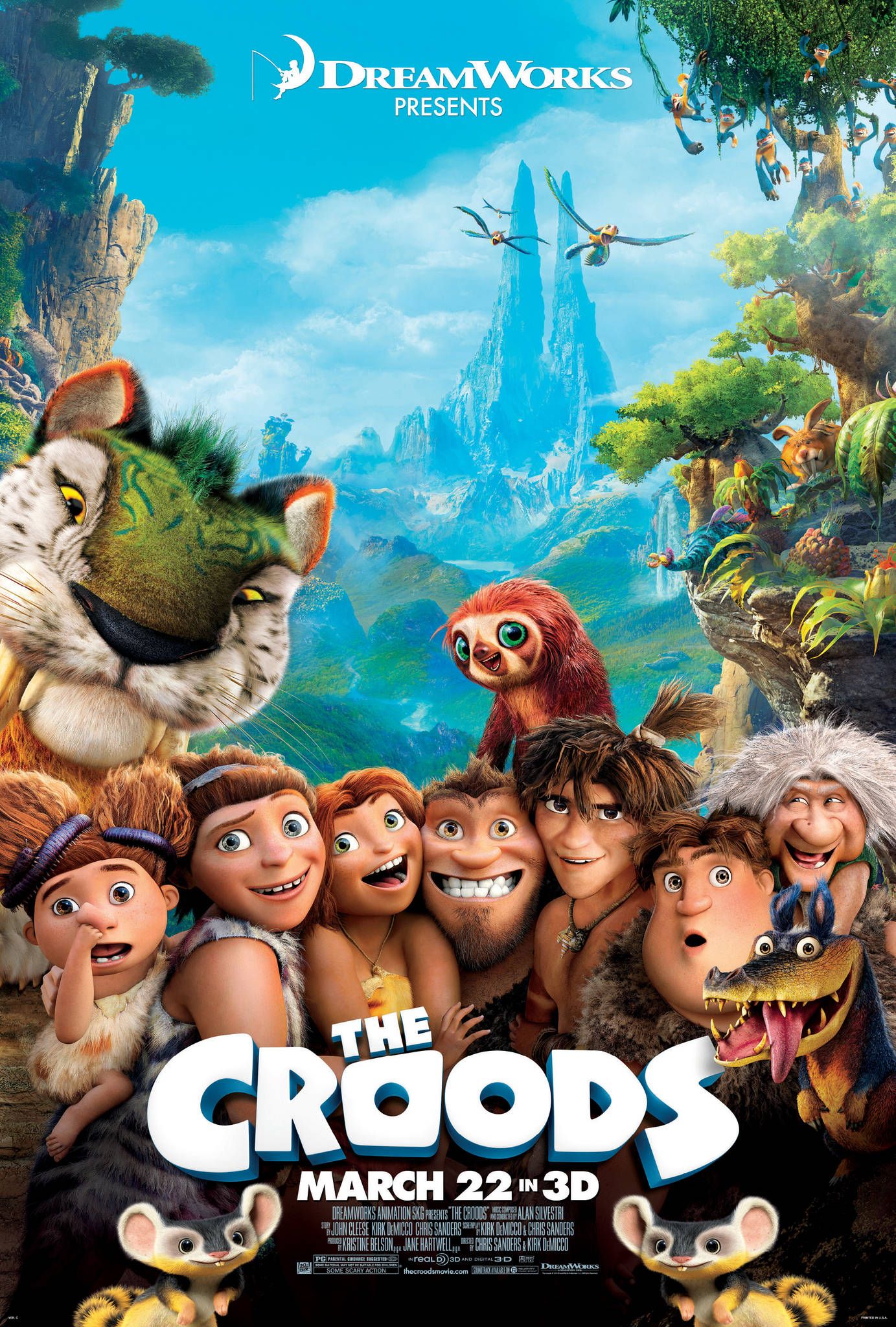 The Croods 3D Film Posteri Duvar Kağıdı