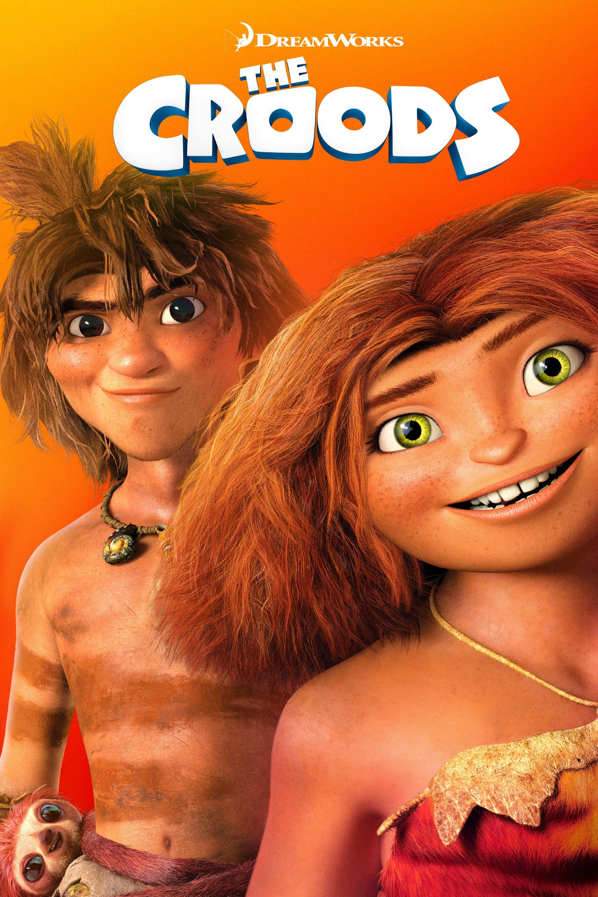 The Croods Turuncu Film Posteri Duvar Kağıdı