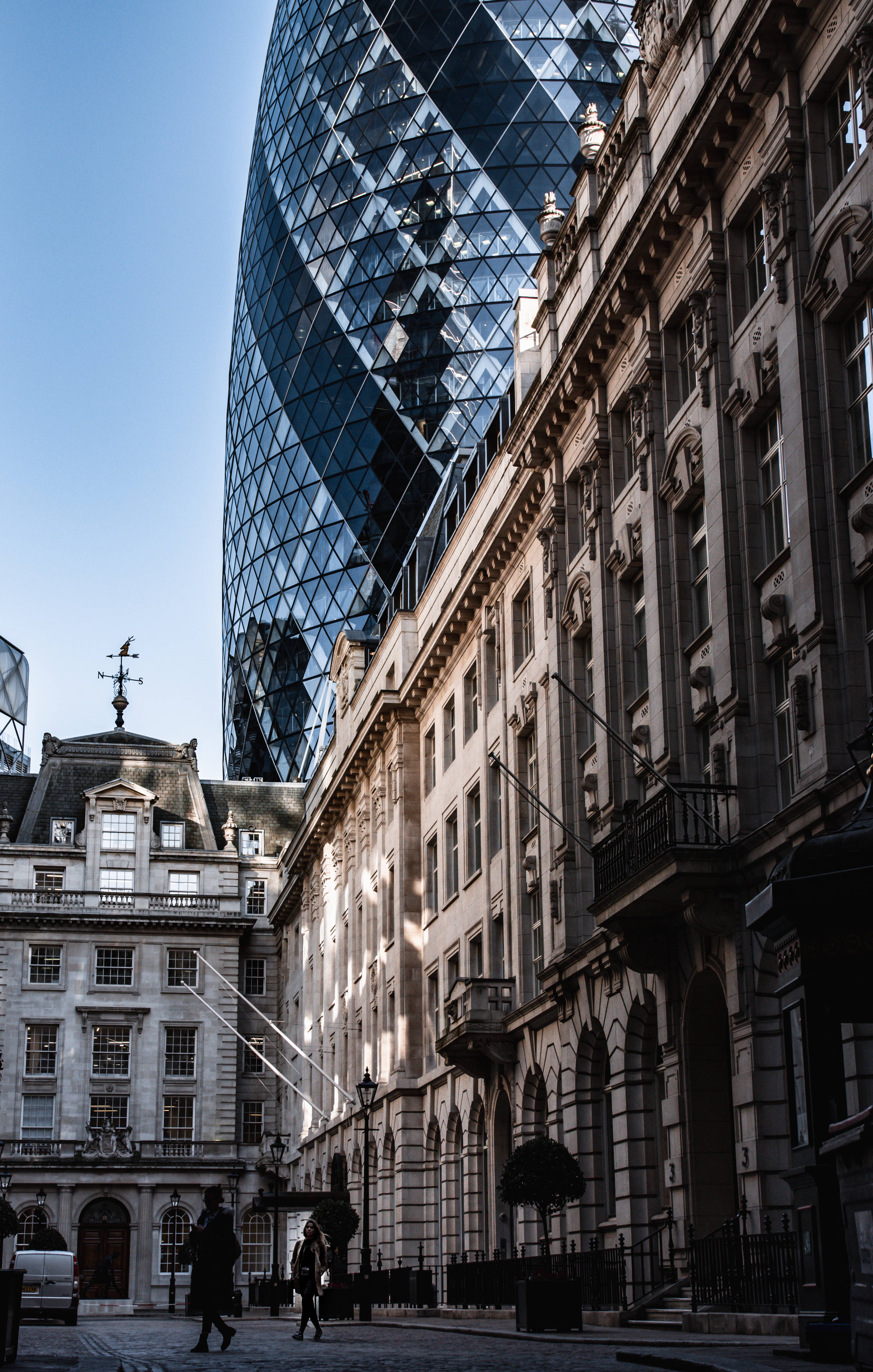 The Gherkin'in Altındaki Sokaklar Duvar Kağıdı