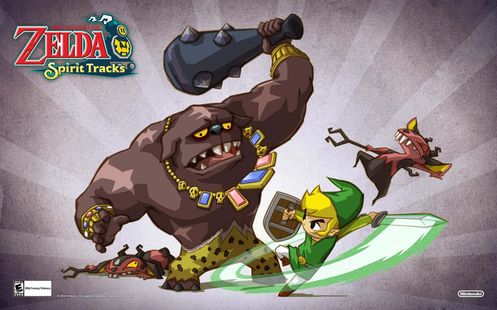 The Legend Of Zelda Toon Link ve Büyük Blin Duvar Kağıdı