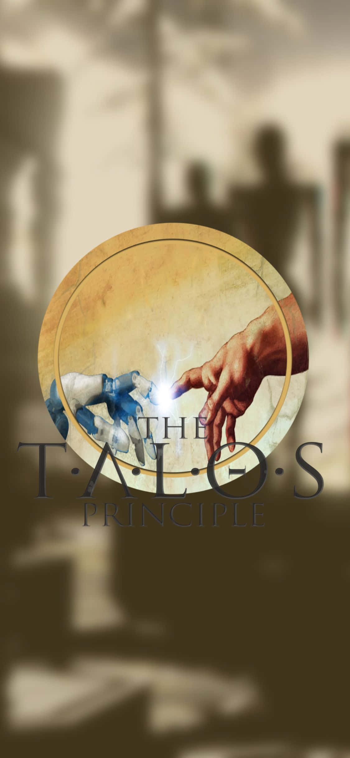 The Talos Principle'ın büyüleyici oynanışını iPhone Xs'de keşfedin Duvar Kağıdı