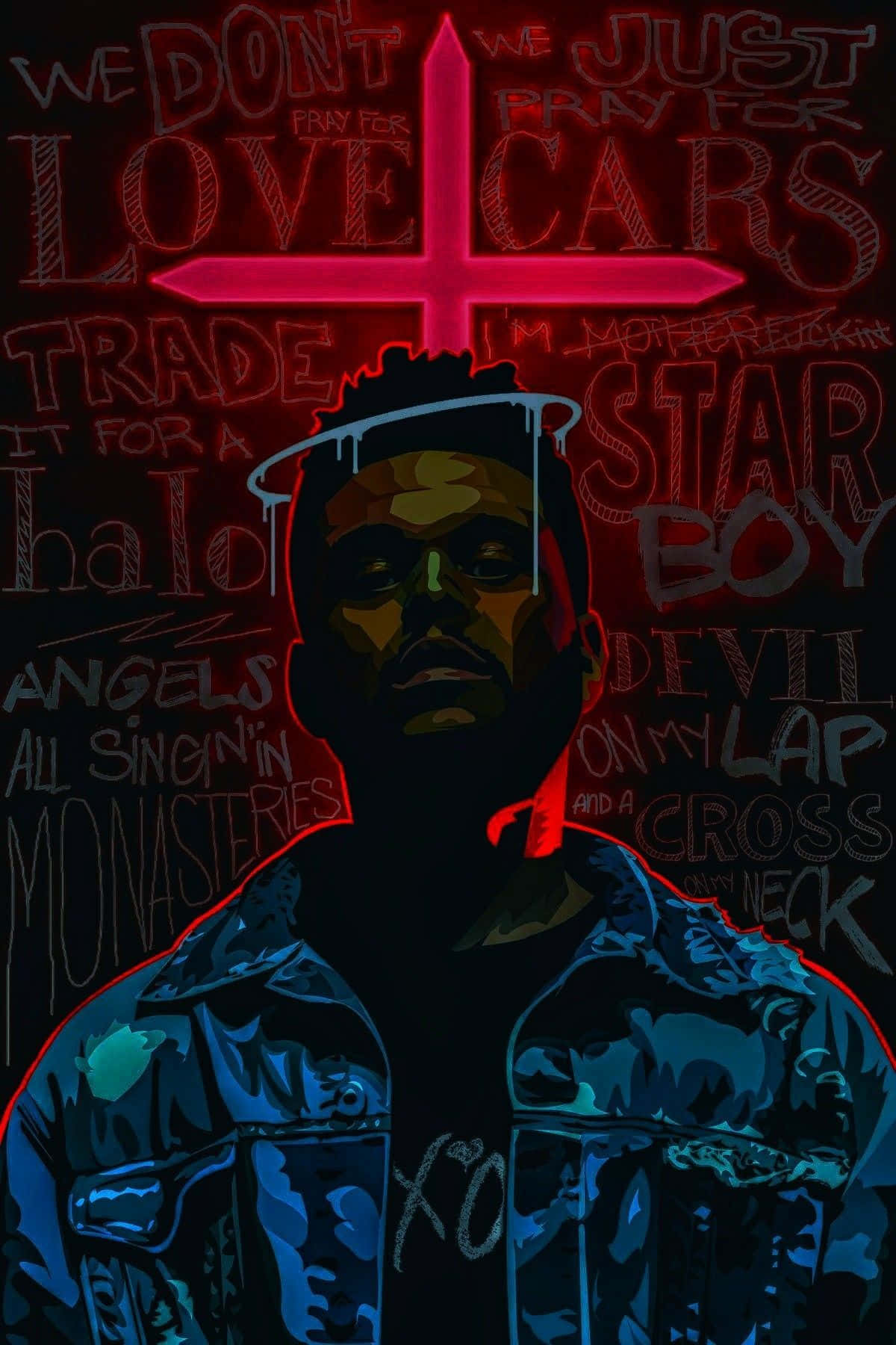 The Weeknd sahnede performans sergiliyor Duvar Kağıdı