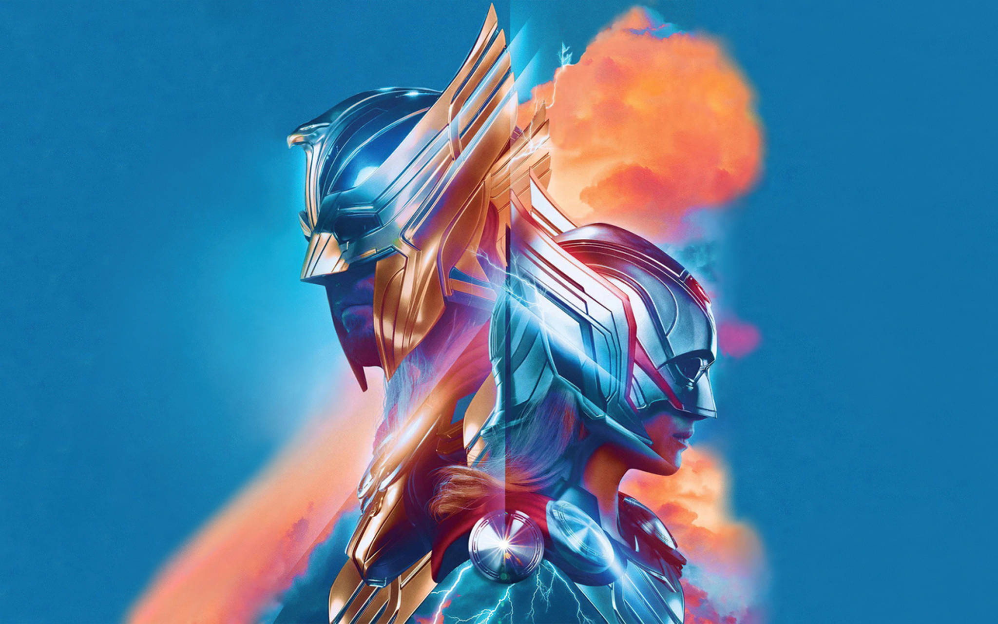 Thor Love And Thunder Savaş Zırhı Duvar Kağıdı