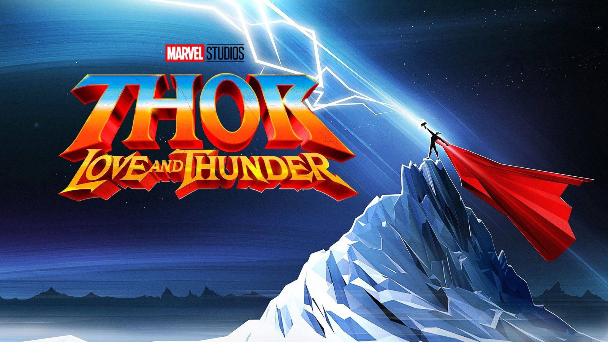Thor Love And Thunder Vektör Sanatı Duvar Kağıdı