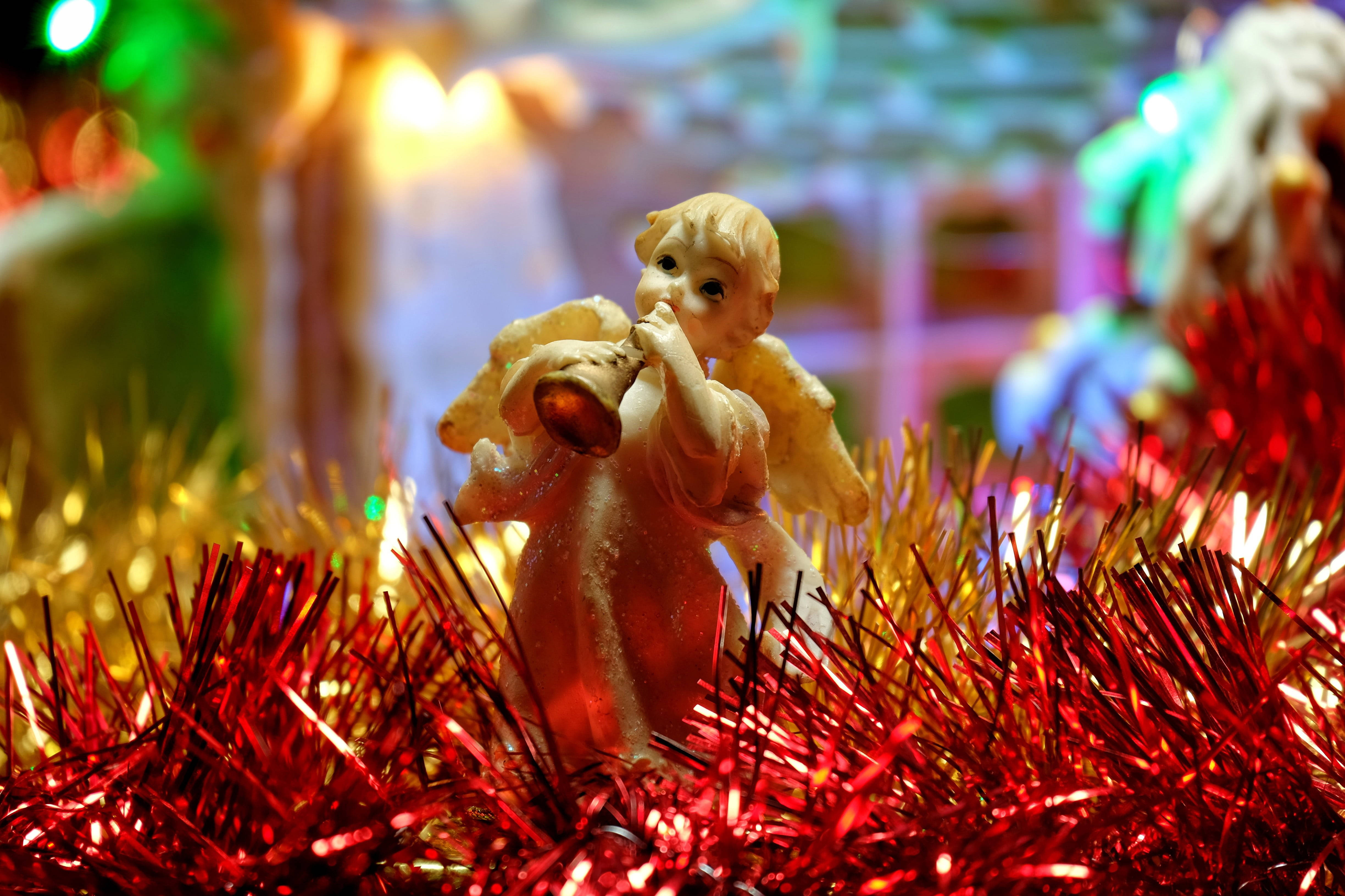 Tinselli Noel Meleği Duvar Kağıdı