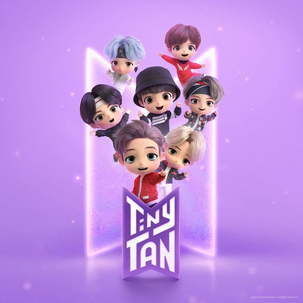 Tiny Tan BTS Logolu Duvar Kağıdı